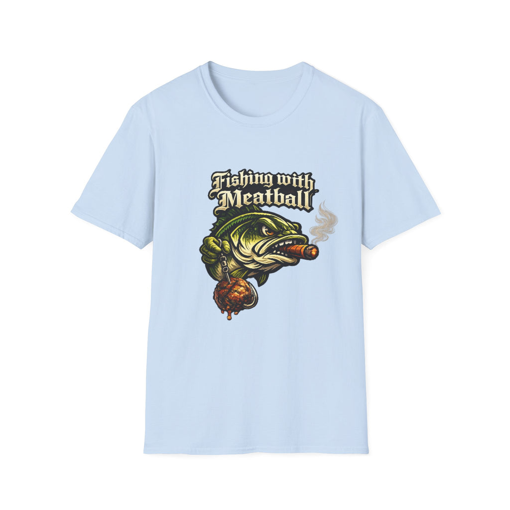 Title: Fishing with Meatball Graphic Tee
