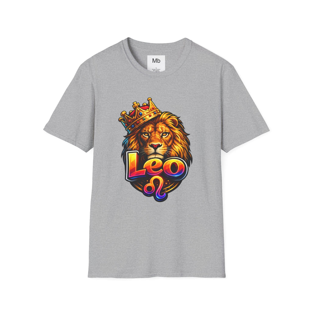 Leo King Graphic T-Shirt | Zodiac Lion Crown Tee