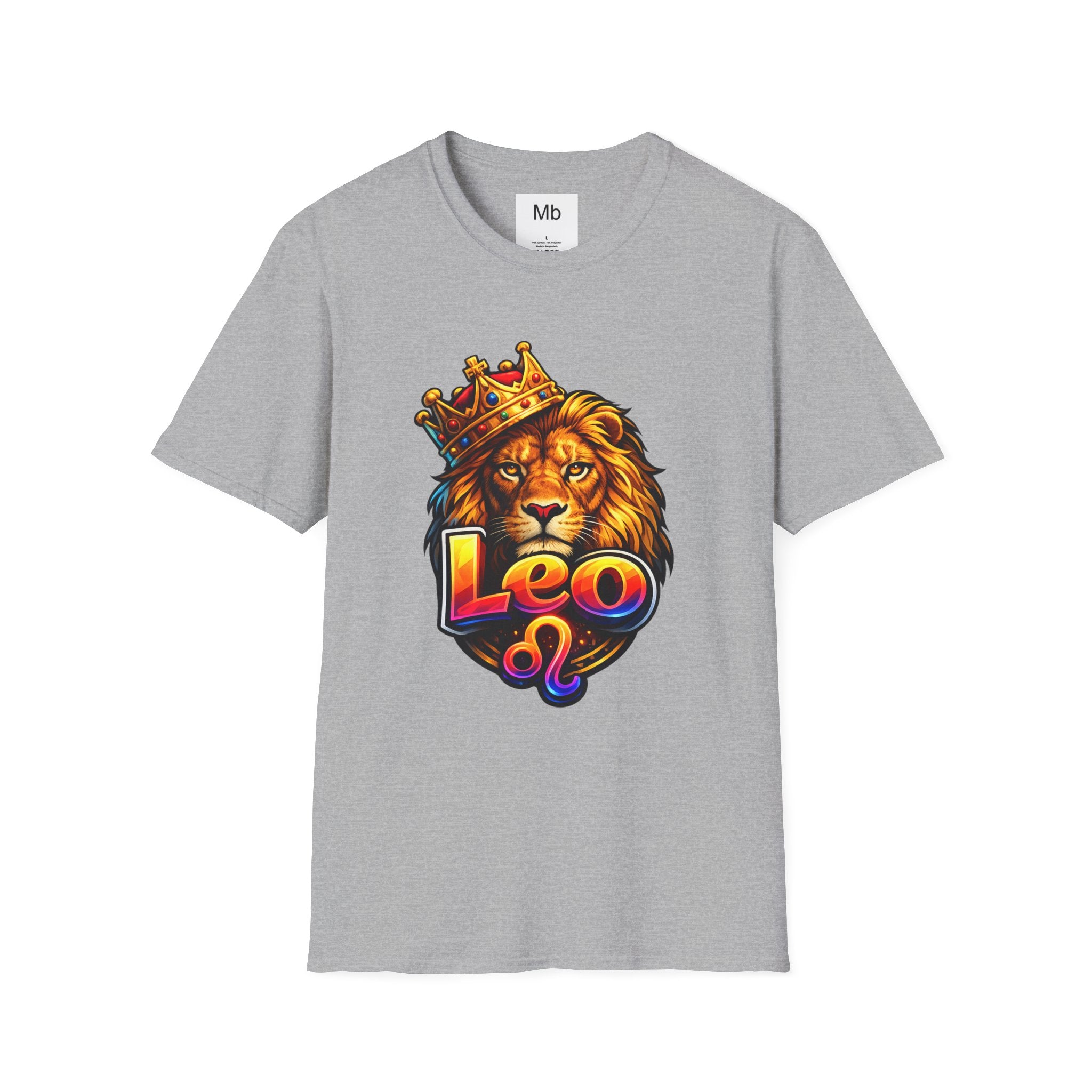 Leo King Graphic T-Shirt | Zodiac Lion Crown Tee