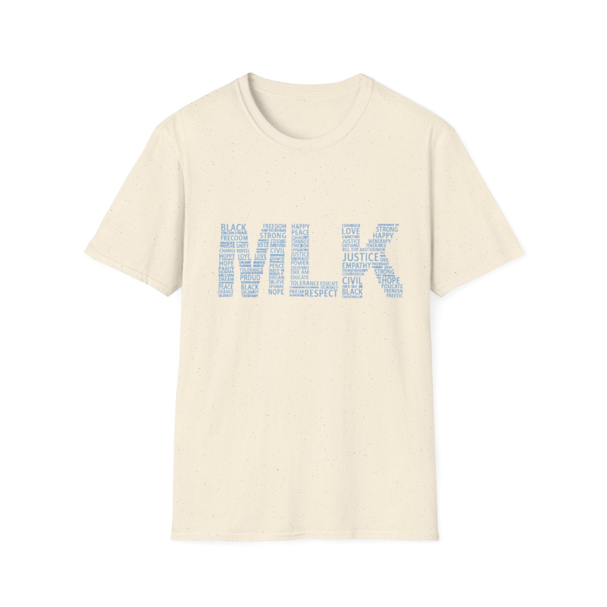 MLK Word Art T-Shirt — 'Letters Made of Culture' Civil Rights Tribute