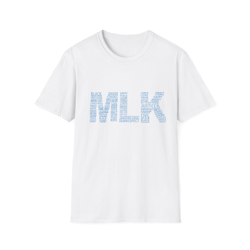 MLK Word Art T-Shirt — 'Letters Made of Culture' Civil Rights Tribute