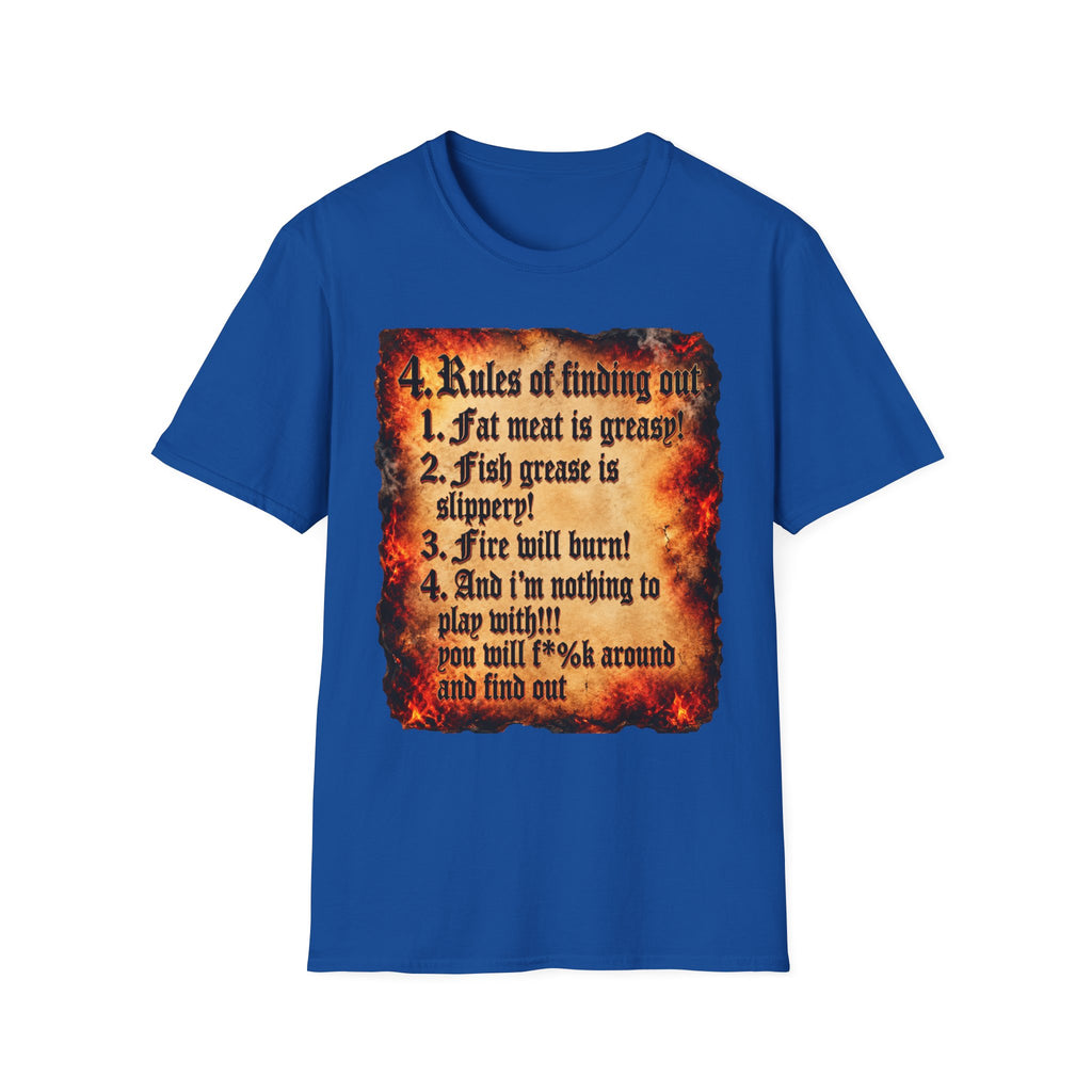 4 Rules of Finding Out Graphic T-Shirt