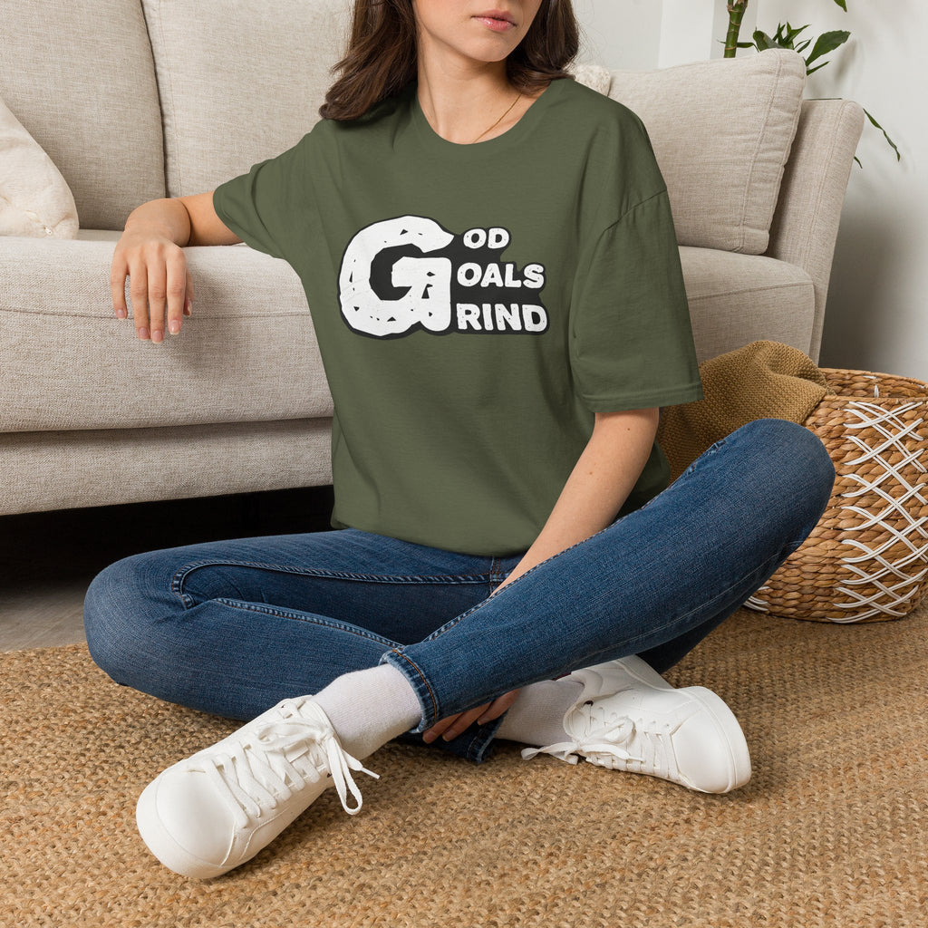 God, Goals, Grind Graphic T-Shirt