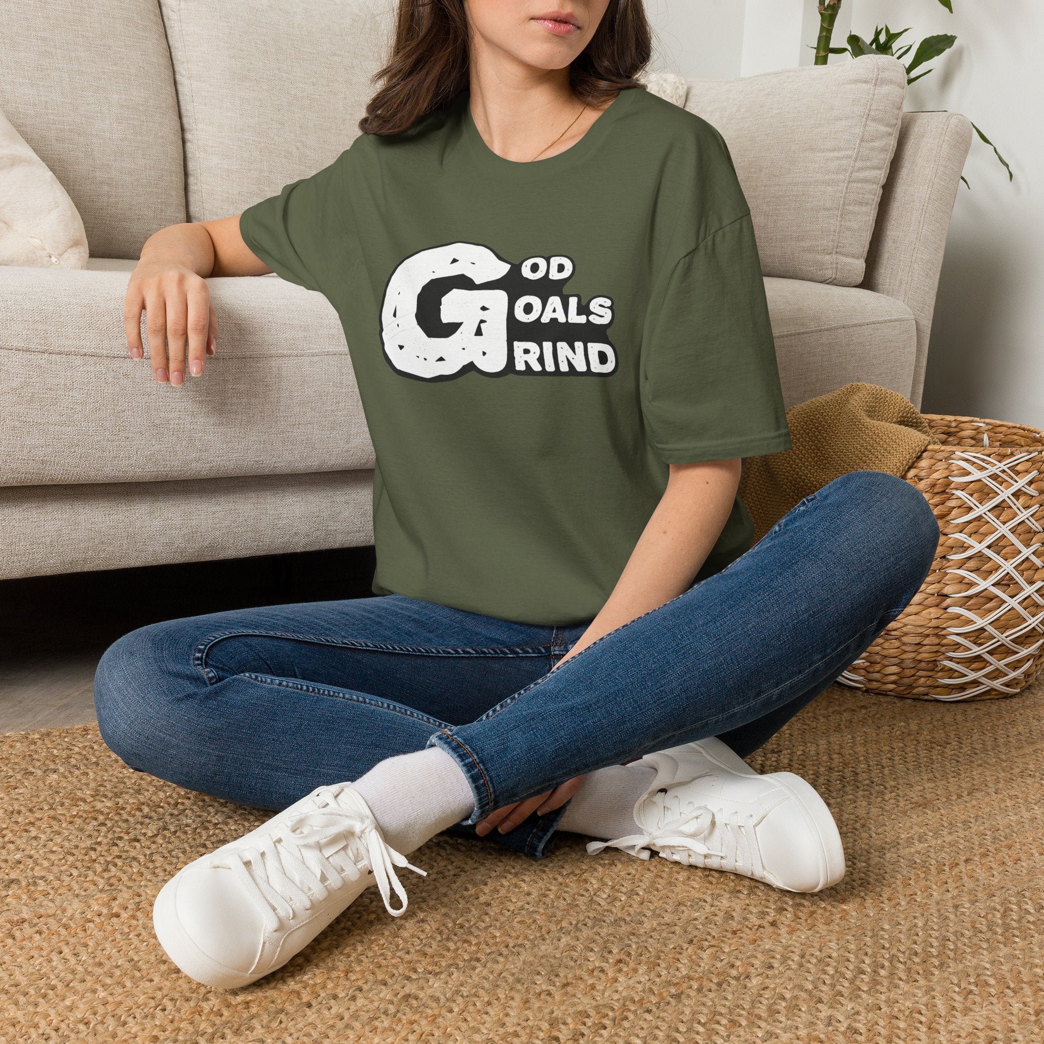 God, Goals, Grind Graphic T-Shirt