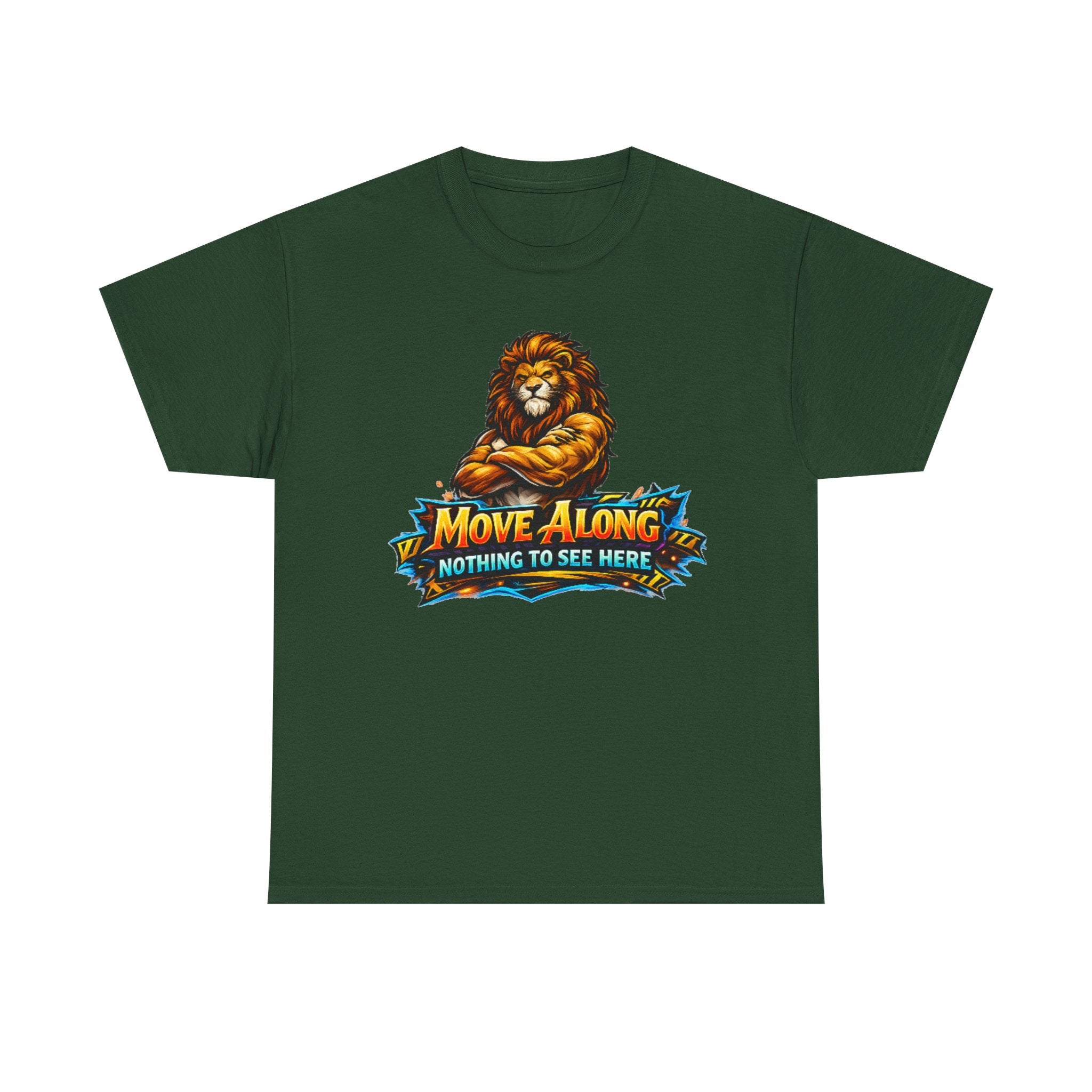 Move Along Nothing to See Here Lion Graphic T-Shirt