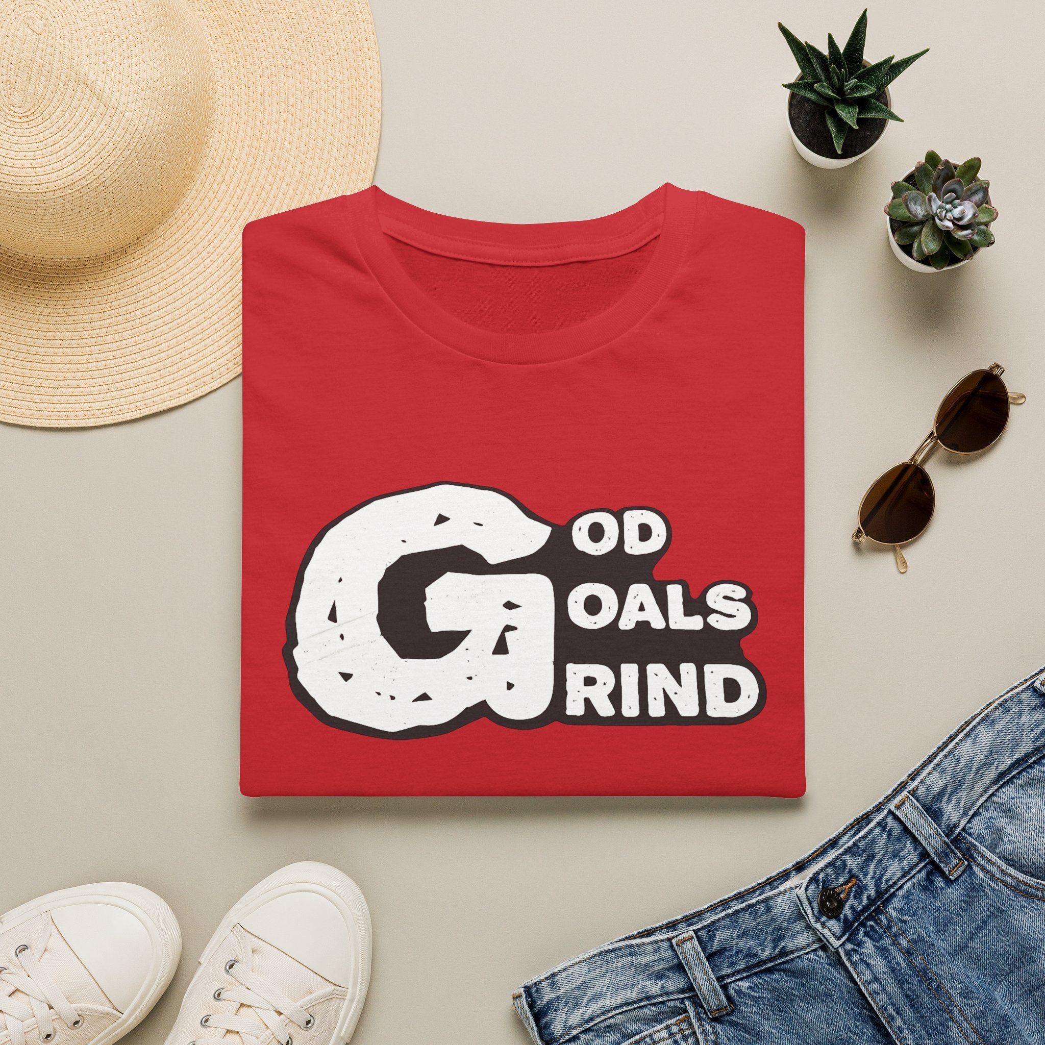 God, Goals, Grind Graphic T-Shirt