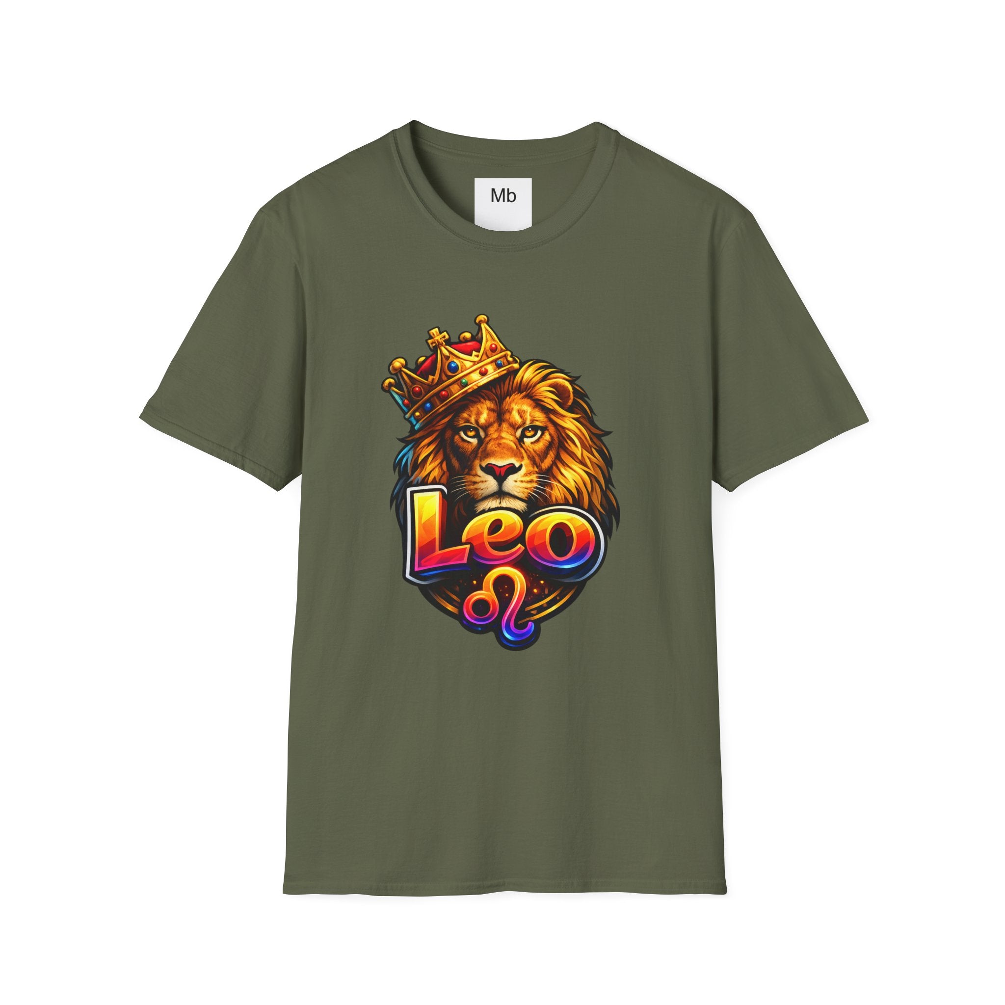 Leo King Graphic T-Shirt | Zodiac Lion Crown Tee