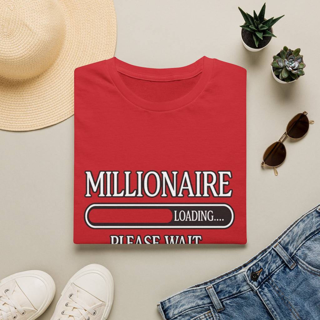 Millionaire Loading T-Shirt — Funny Wealth Progress Tee
