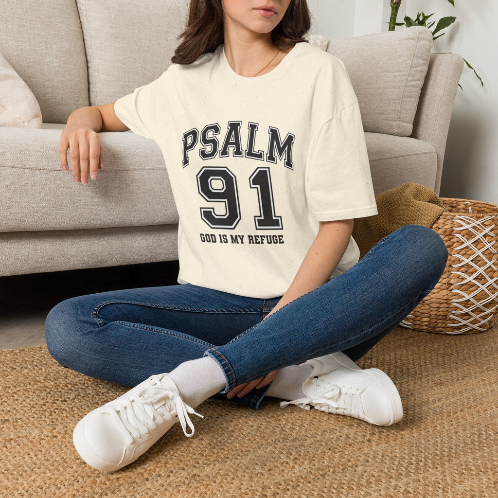 Psalm 91 T‑Shirt — God Is My Refuge Athletic Christian Tee