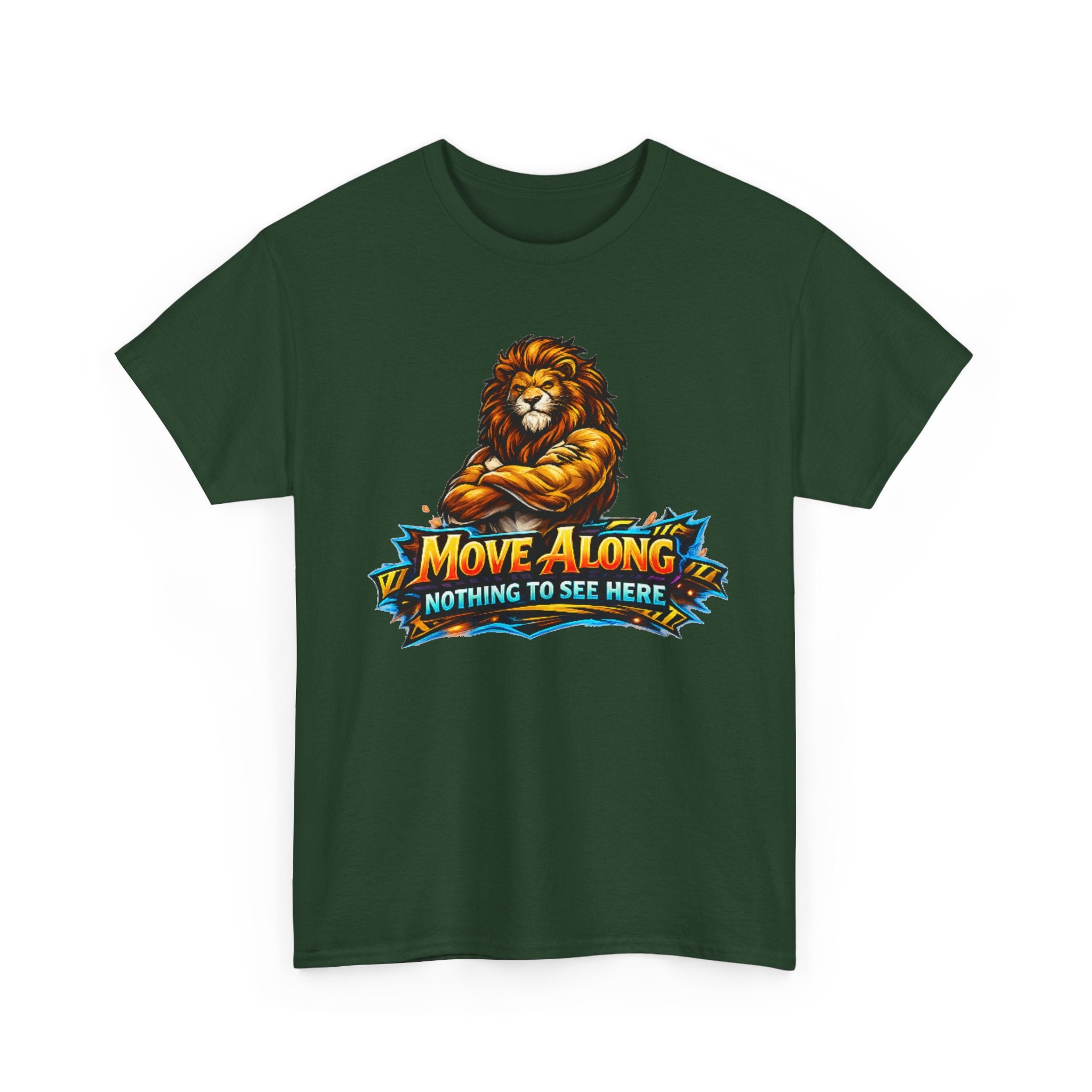 Move Along Nothing to See Here Lion Graphic T-Shirt