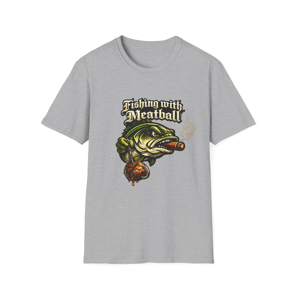 Title: Fishing with Meatball Graphic Tee