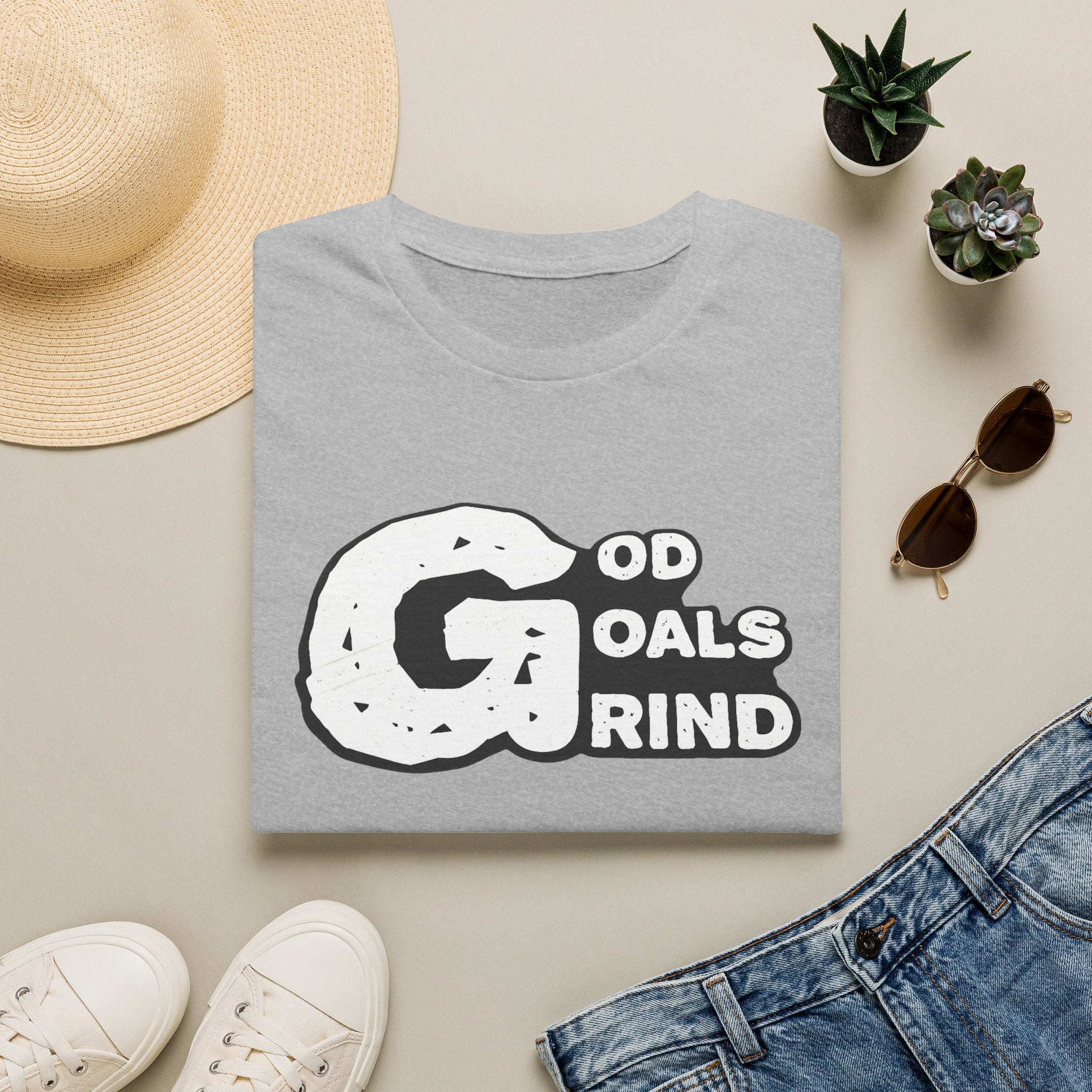 God, Goals, Grind Graphic T-Shirt