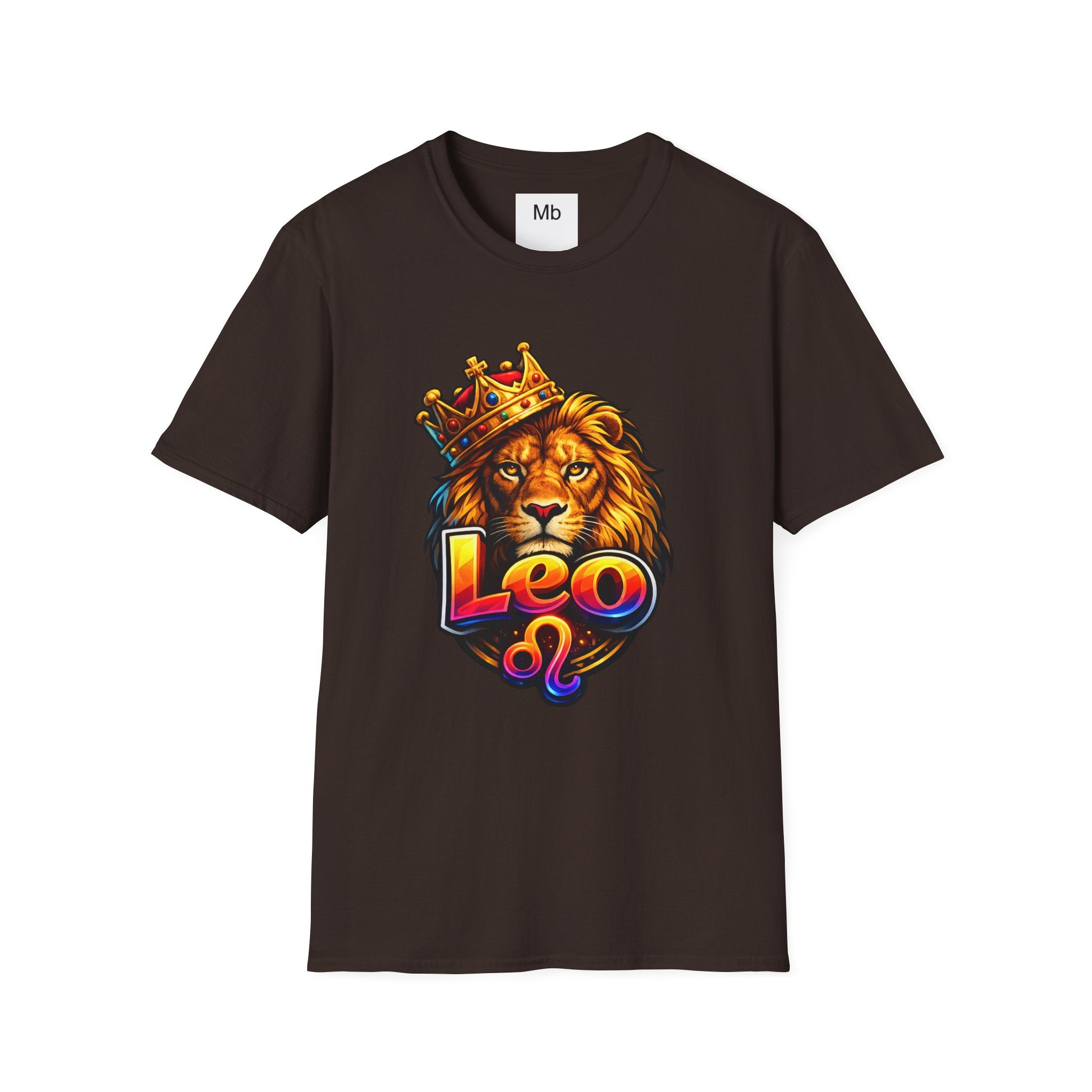 Leo King Graphic T-Shirt | Zodiac Lion Crown Tee