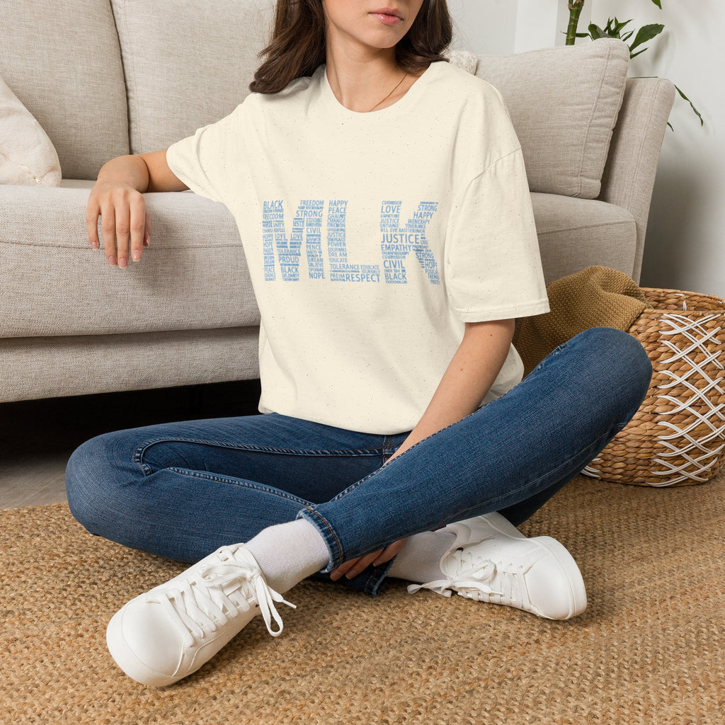 MLK Word Art T-Shirt — 'Letters Made of Culture' Civil Rights Tribute
