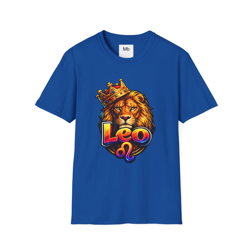 Leo King Graphic T-Shirt | Zodiac Lion Crown Tee