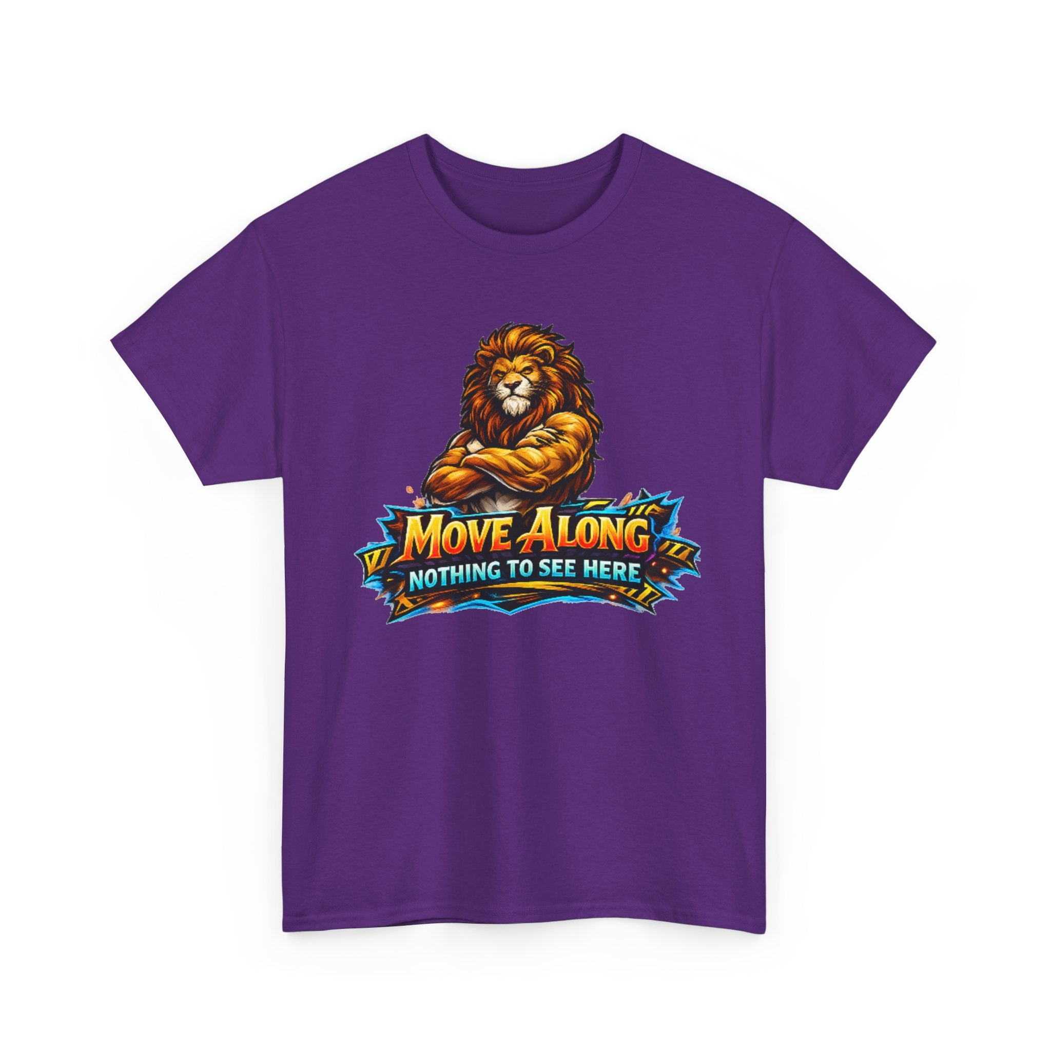 Move Along Nothing to See Here Lion Graphic T-Shirt