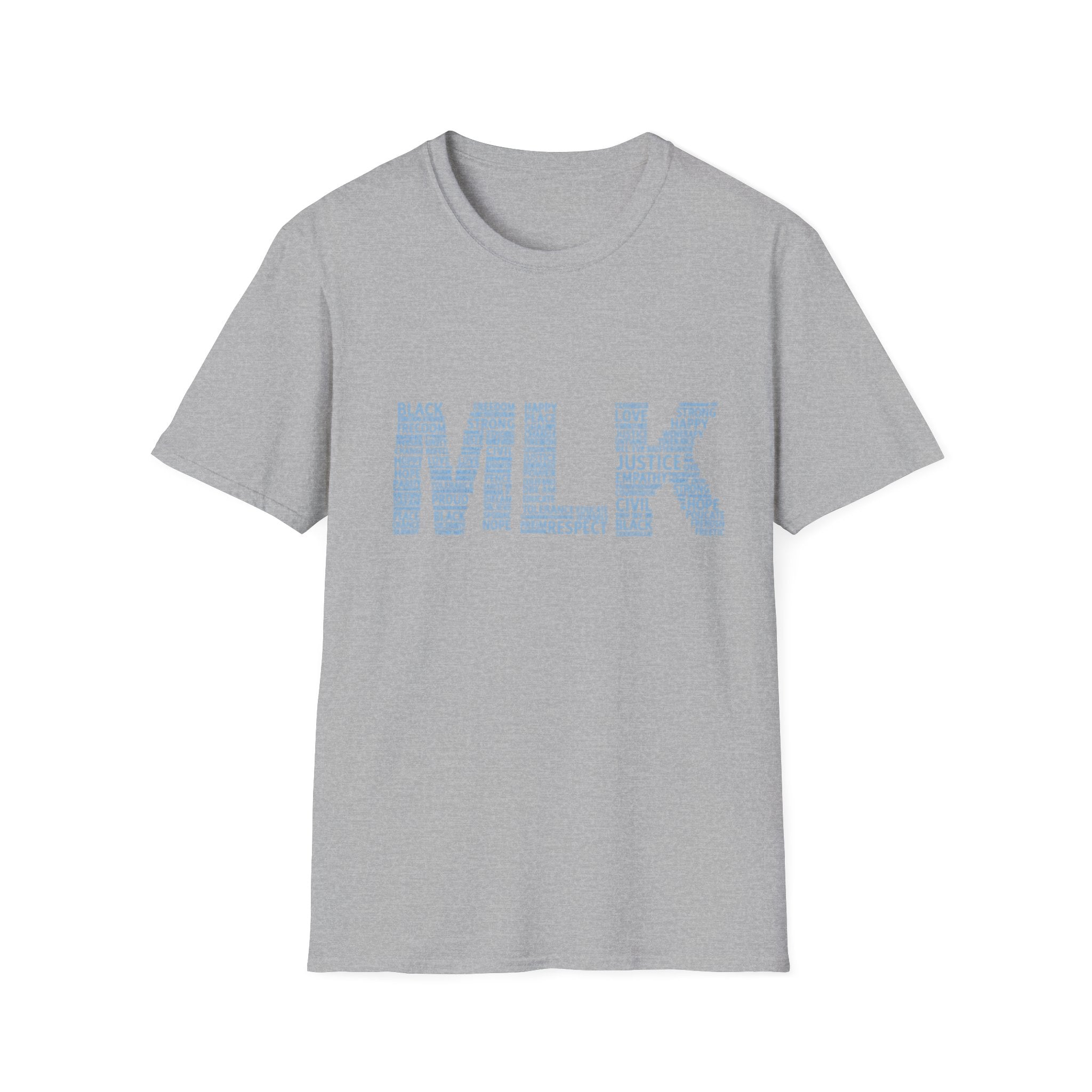 MLK Word Art T-Shirt — 'Letters Made of Culture' Civil Rights Tribute