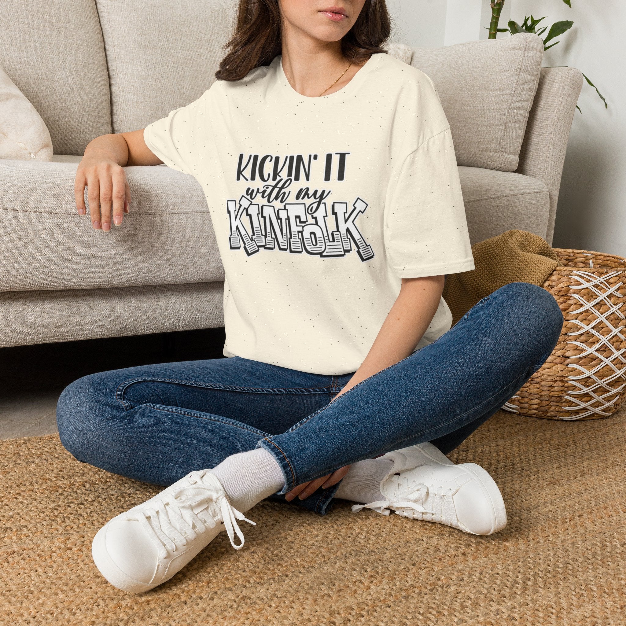 Kinfolk Family T-Shirt — "Kickin It With My Kinfolk"