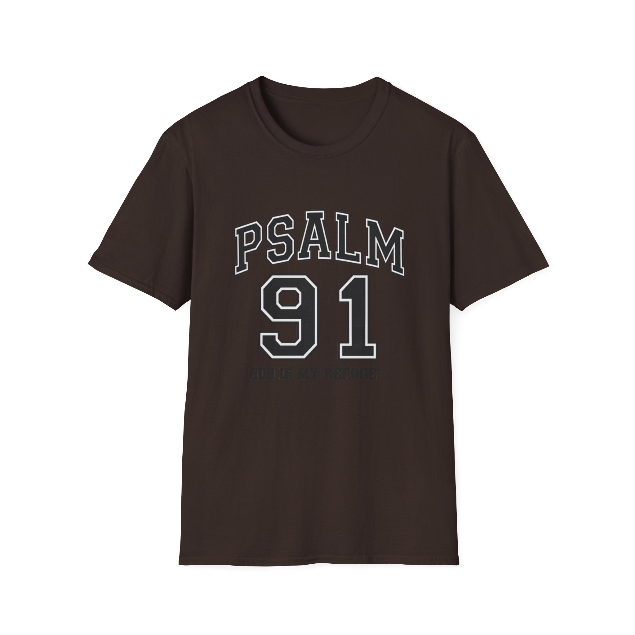 Psalm 91 T‑Shirt — God Is My Refuge Athletic Christian Tee
