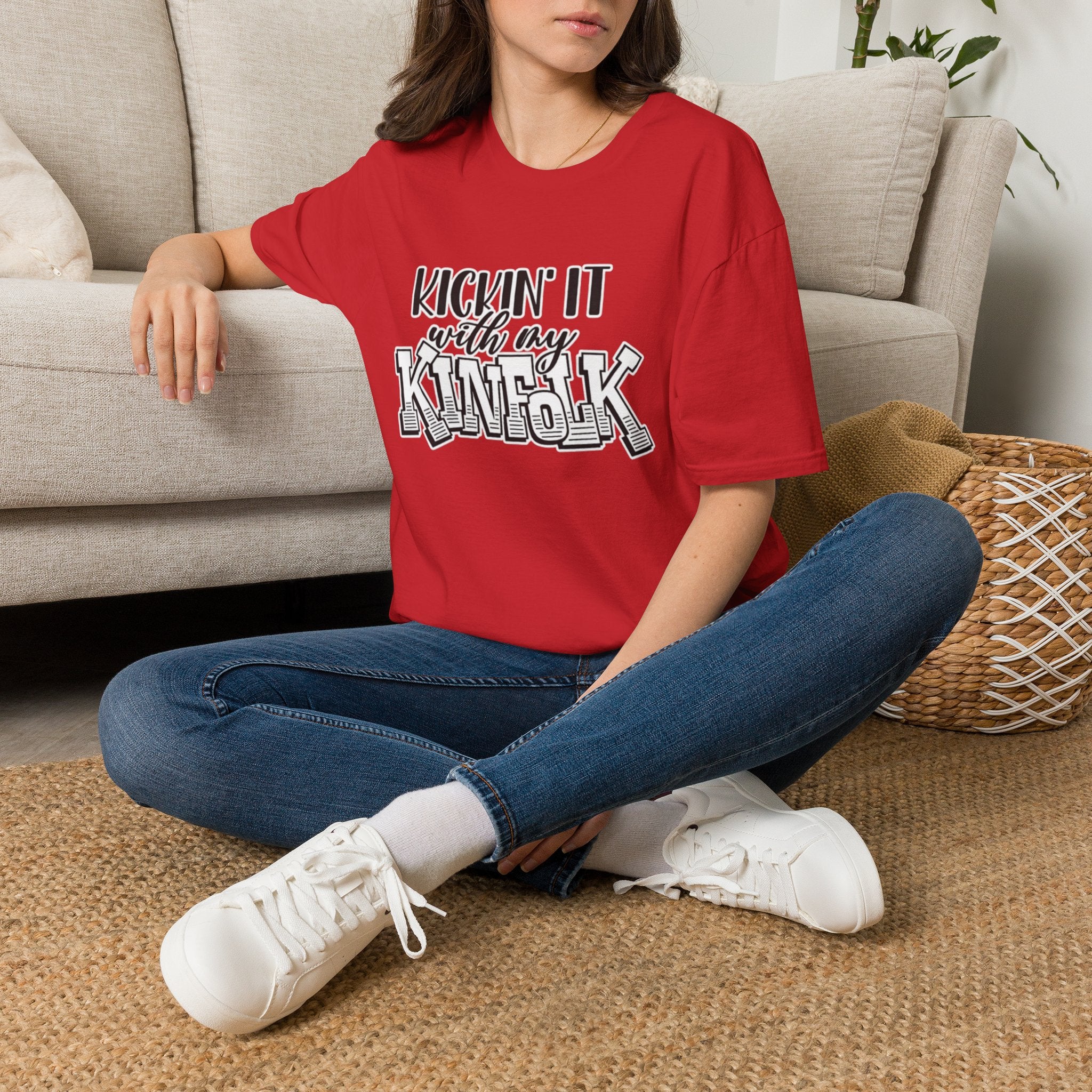 Kinfolk Family T-Shirt — "Kickin It With My Kinfolk"