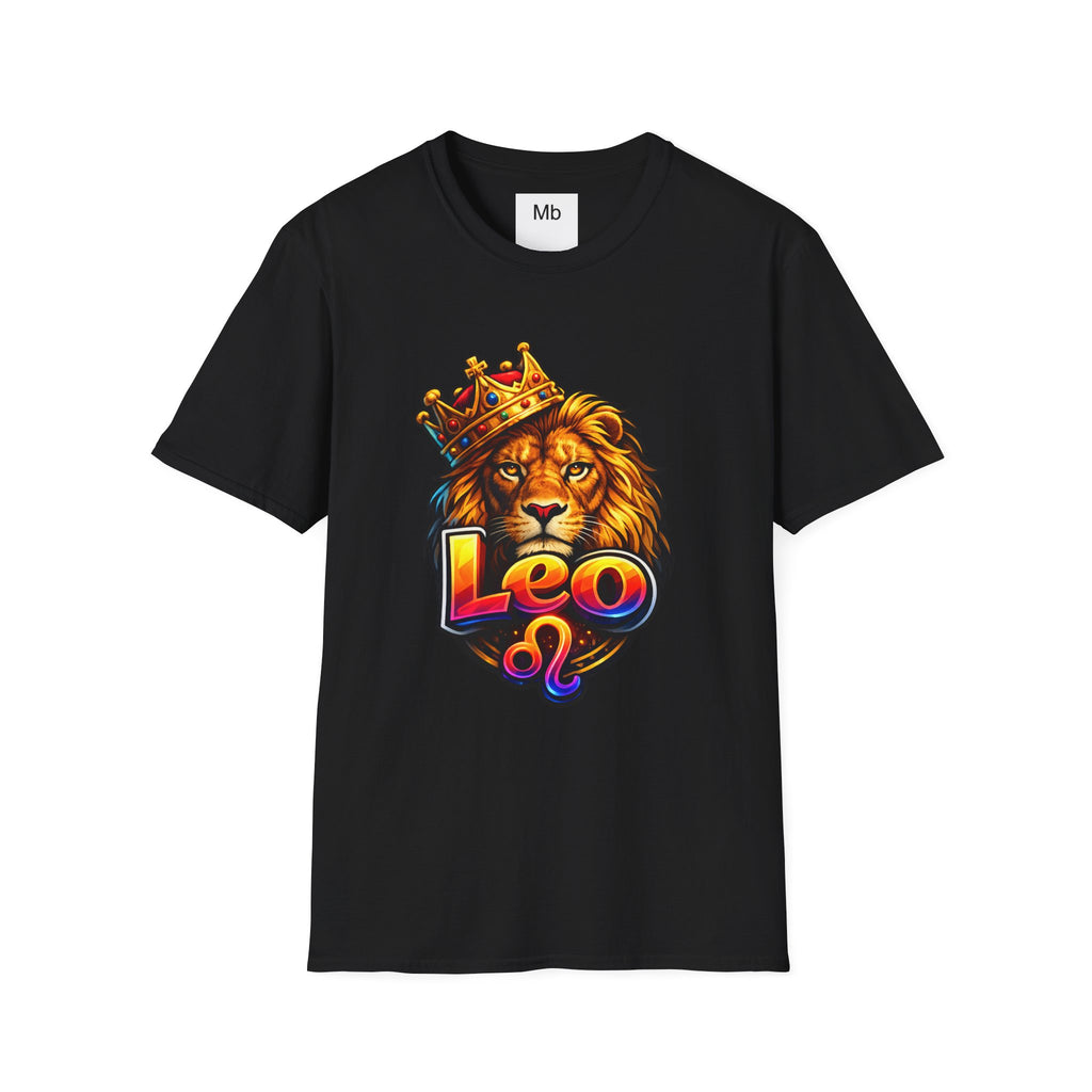 Leo King Graphic T-Shirt | Zodiac Lion Crown Tee
