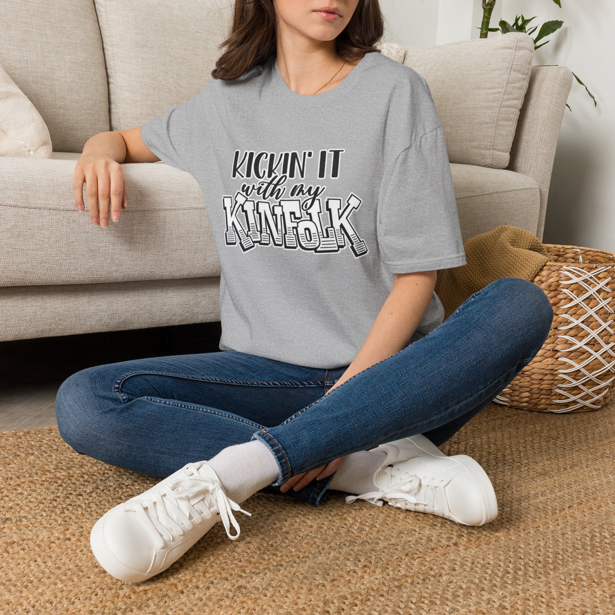 Kinfolk Family T-Shirt — "Kickin It With My Kinfolk"