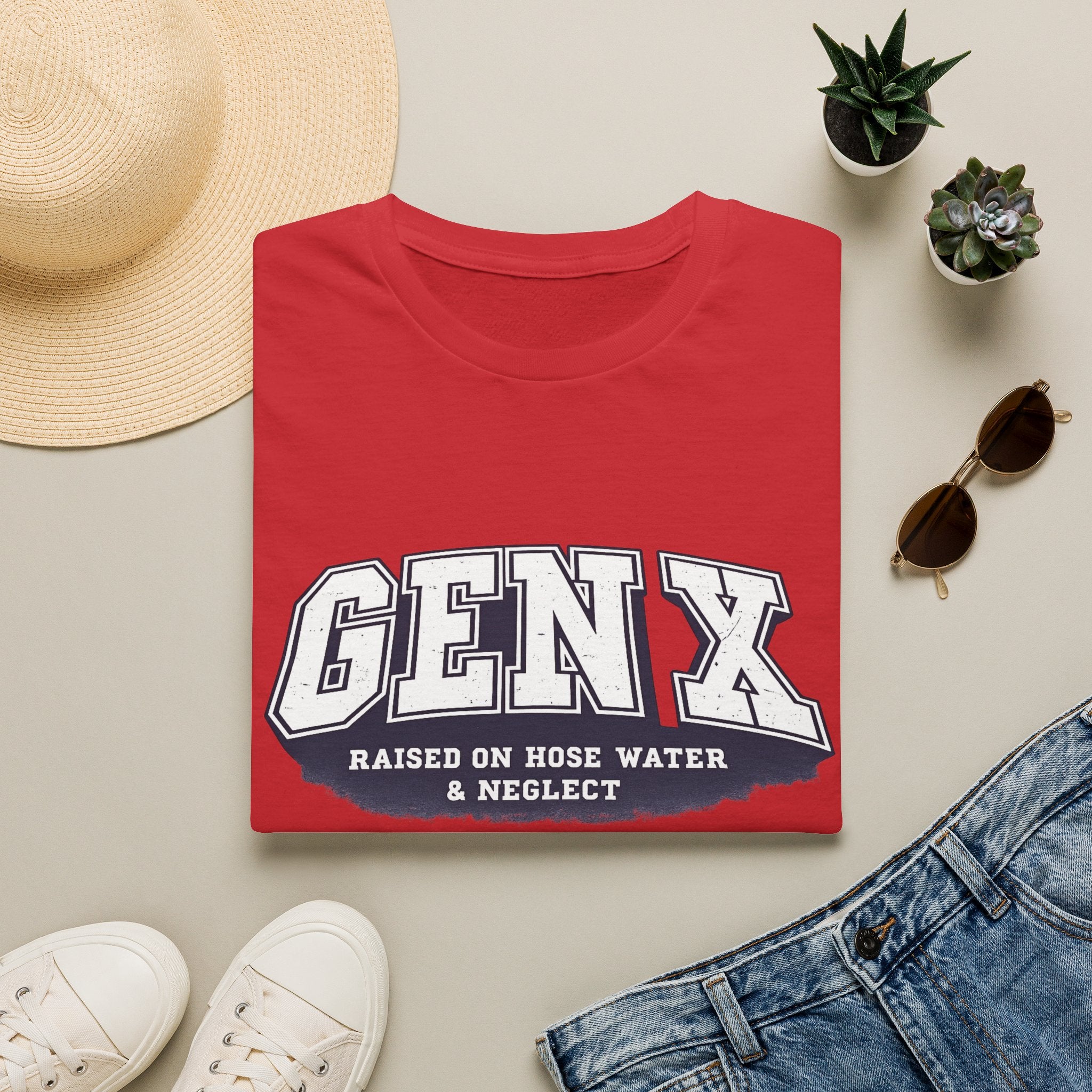Gen X – Raised on Hose Water & Neglect Graphic T-Shirt