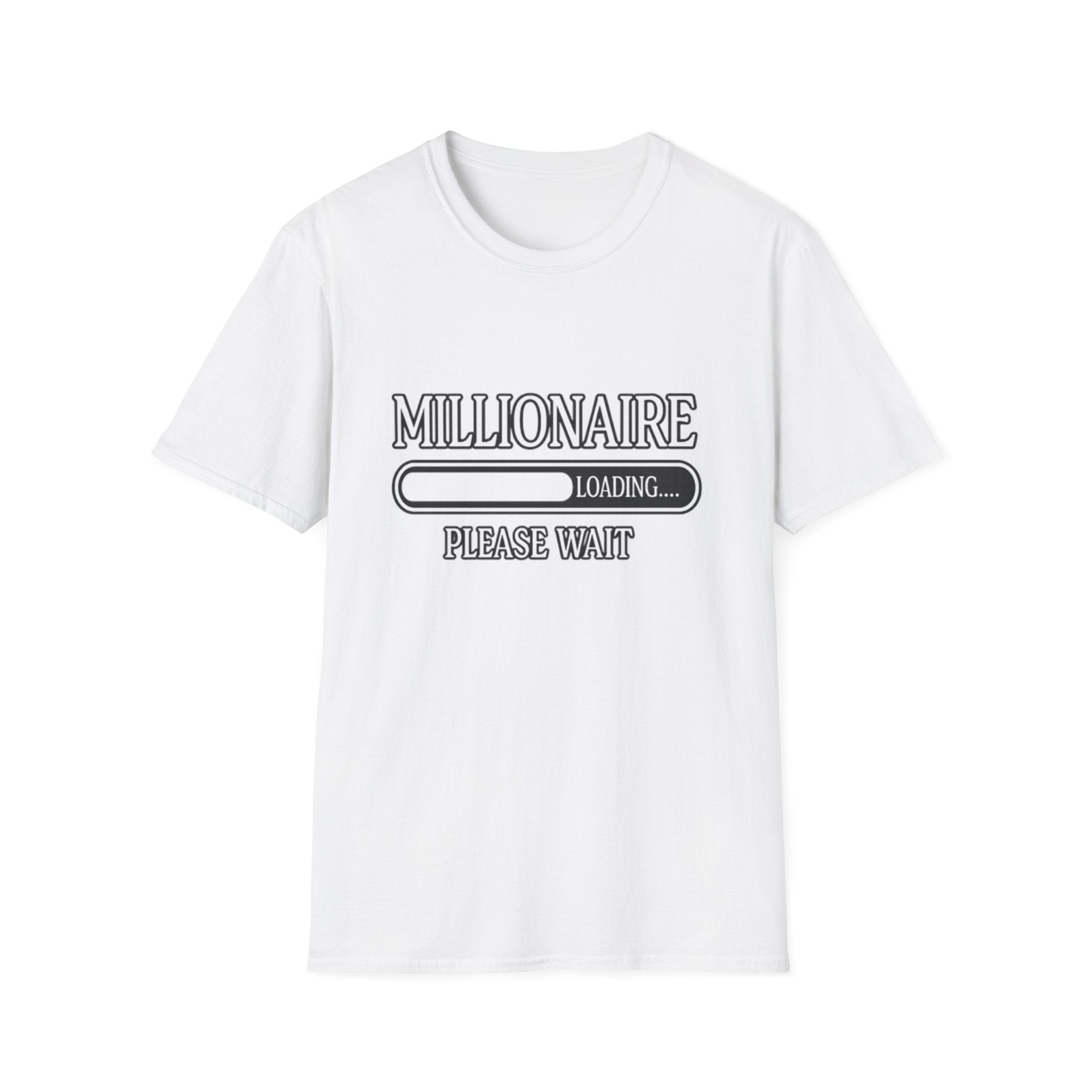 Millionaire Loading T-Shirt — Funny Wealth Progress Tee