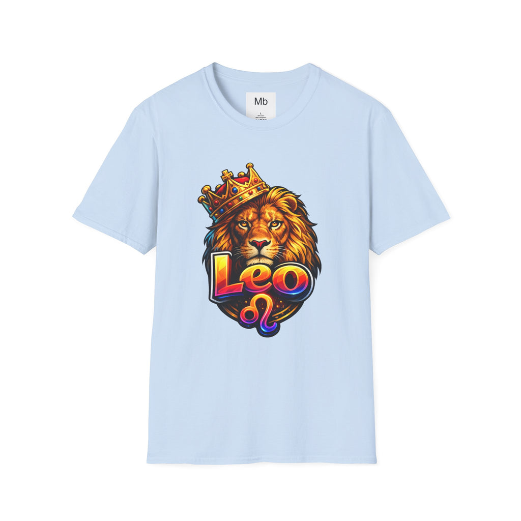 Leo King Graphic T-Shirt | Zodiac Lion Crown Tee