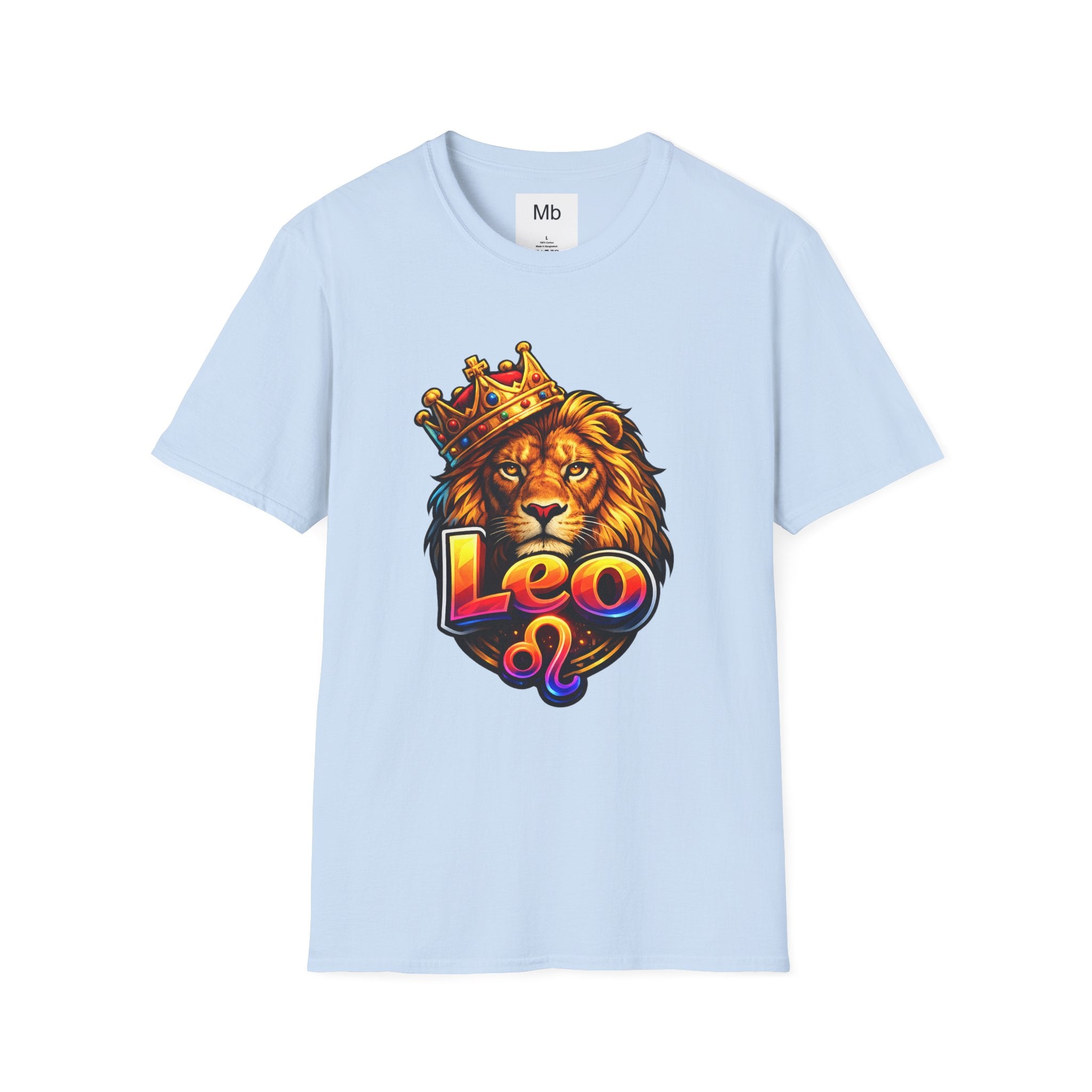Leo King Graphic T-Shirt | Zodiac Lion Crown Tee