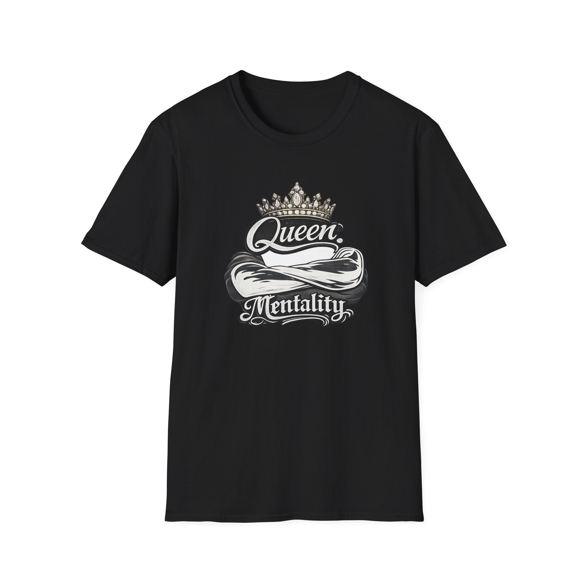 Queen Mentality T-Shirt – Crown Graphic Tee for Confident Women