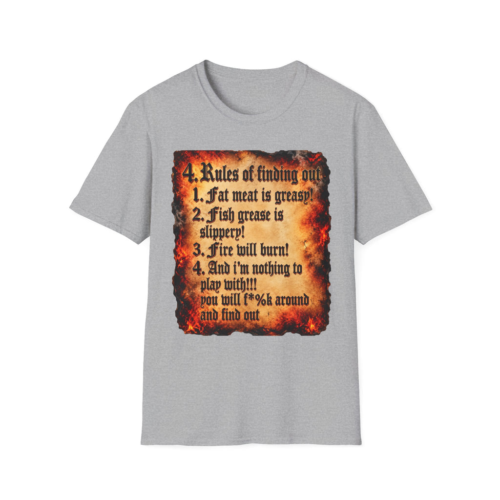 4 Rules of Finding Out Graphic T-Shirt