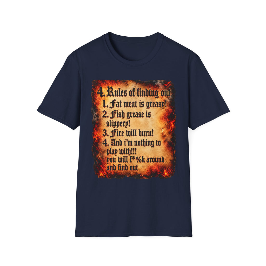 4 Rules of Finding Out Graphic T-Shirt