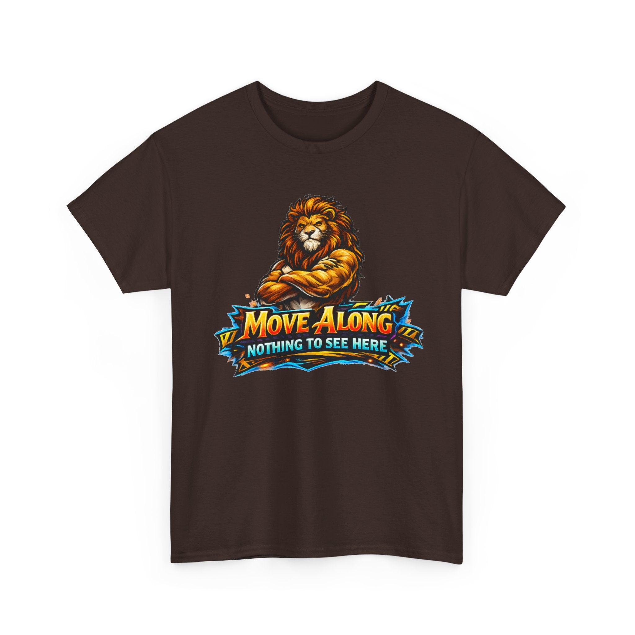 Move Along Nothing to See Here Lion Graphic T-Shirt