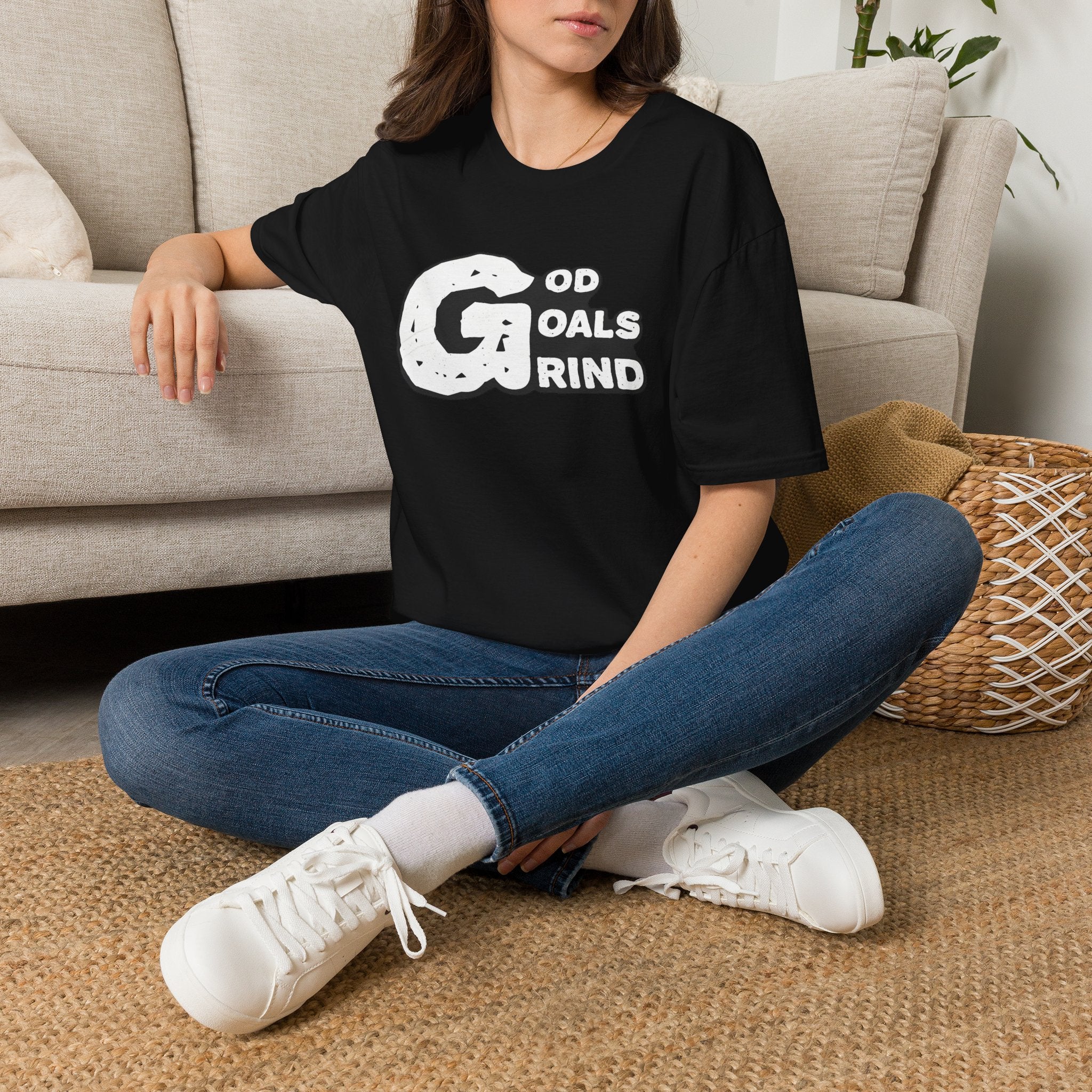 God, Goals, Grind Graphic T-Shirt