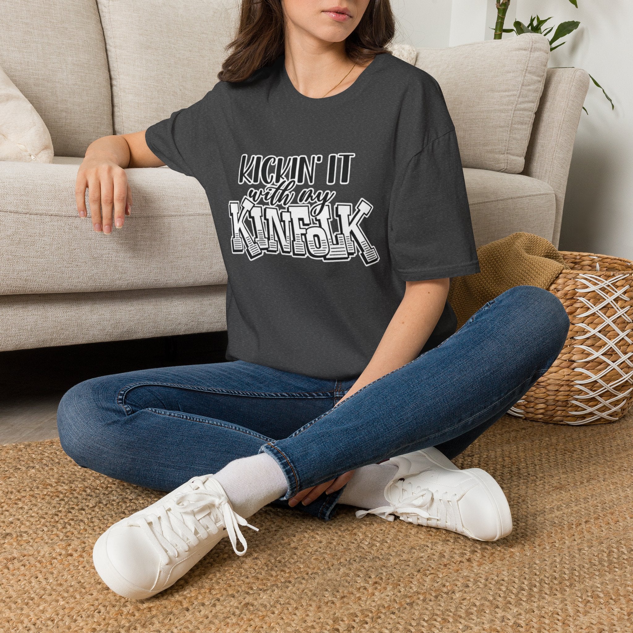 Kinfolk Family T-Shirt — "Kickin It With My Kinfolk"