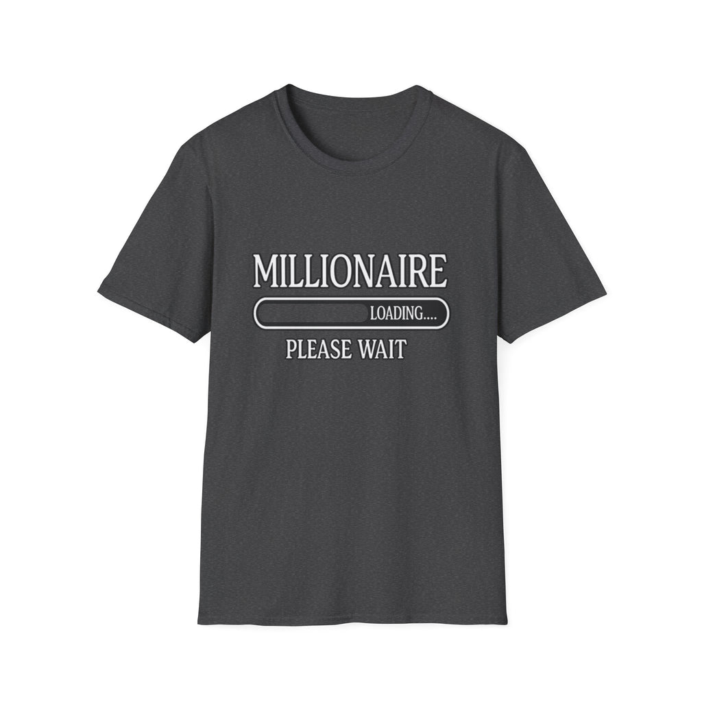 Millionaire Loading T-Shirt — Funny Wealth Progress Tee
