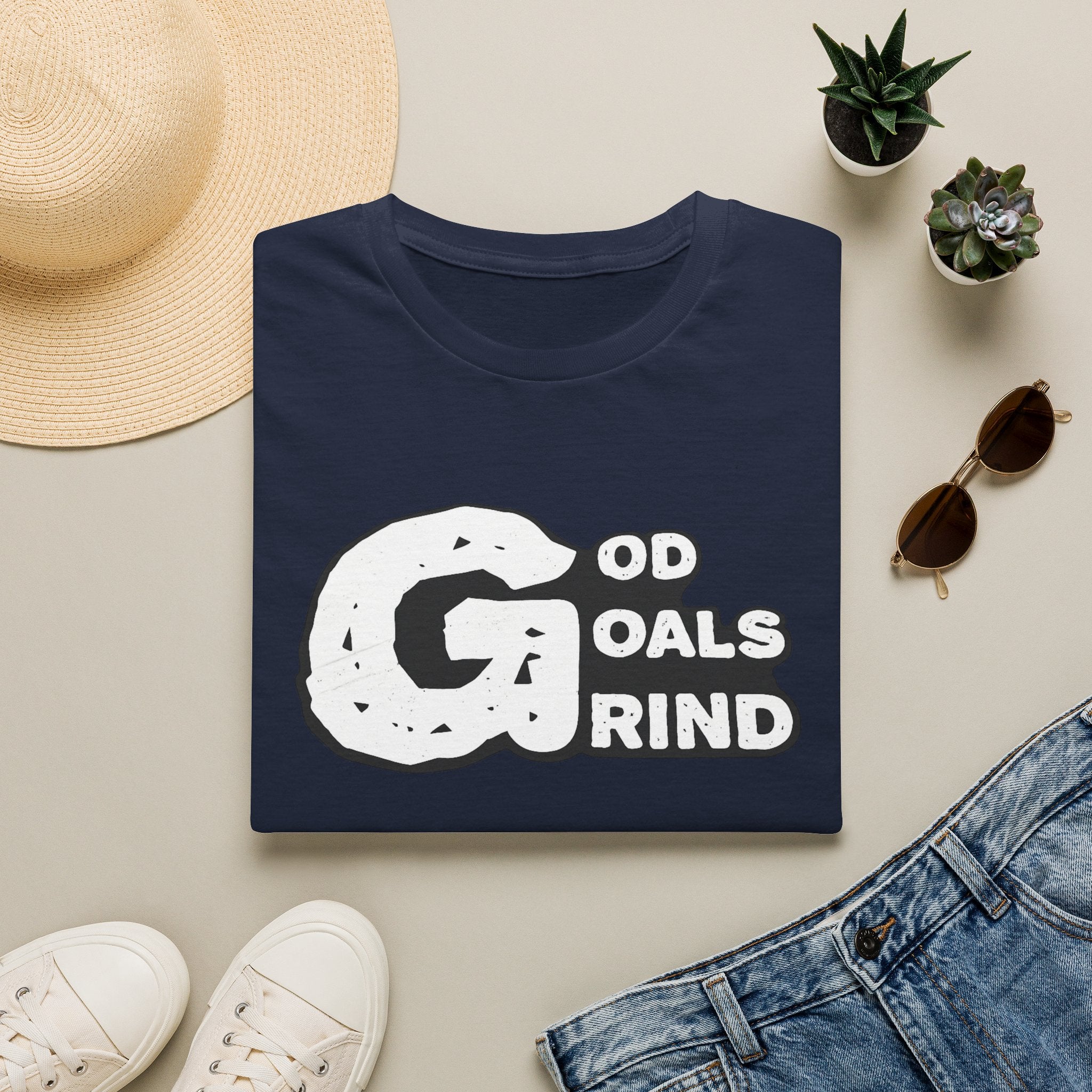 God, Goals, Grind Graphic T-Shirt
