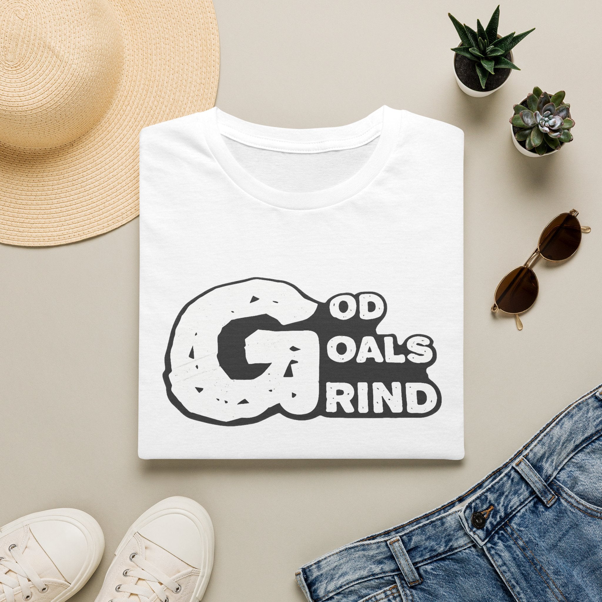 God, Goals, Grind Graphic T-Shirt