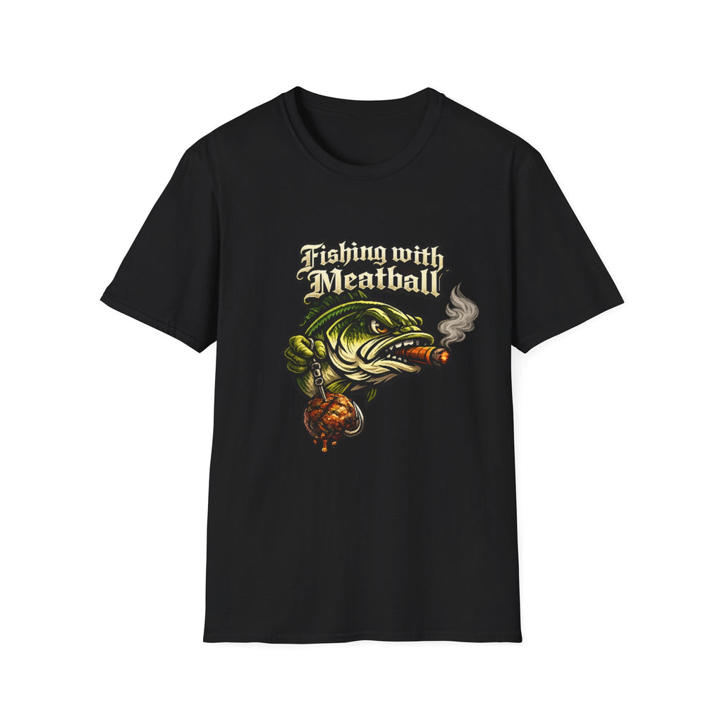 Title: Fishing with Meatball Graphic Tee