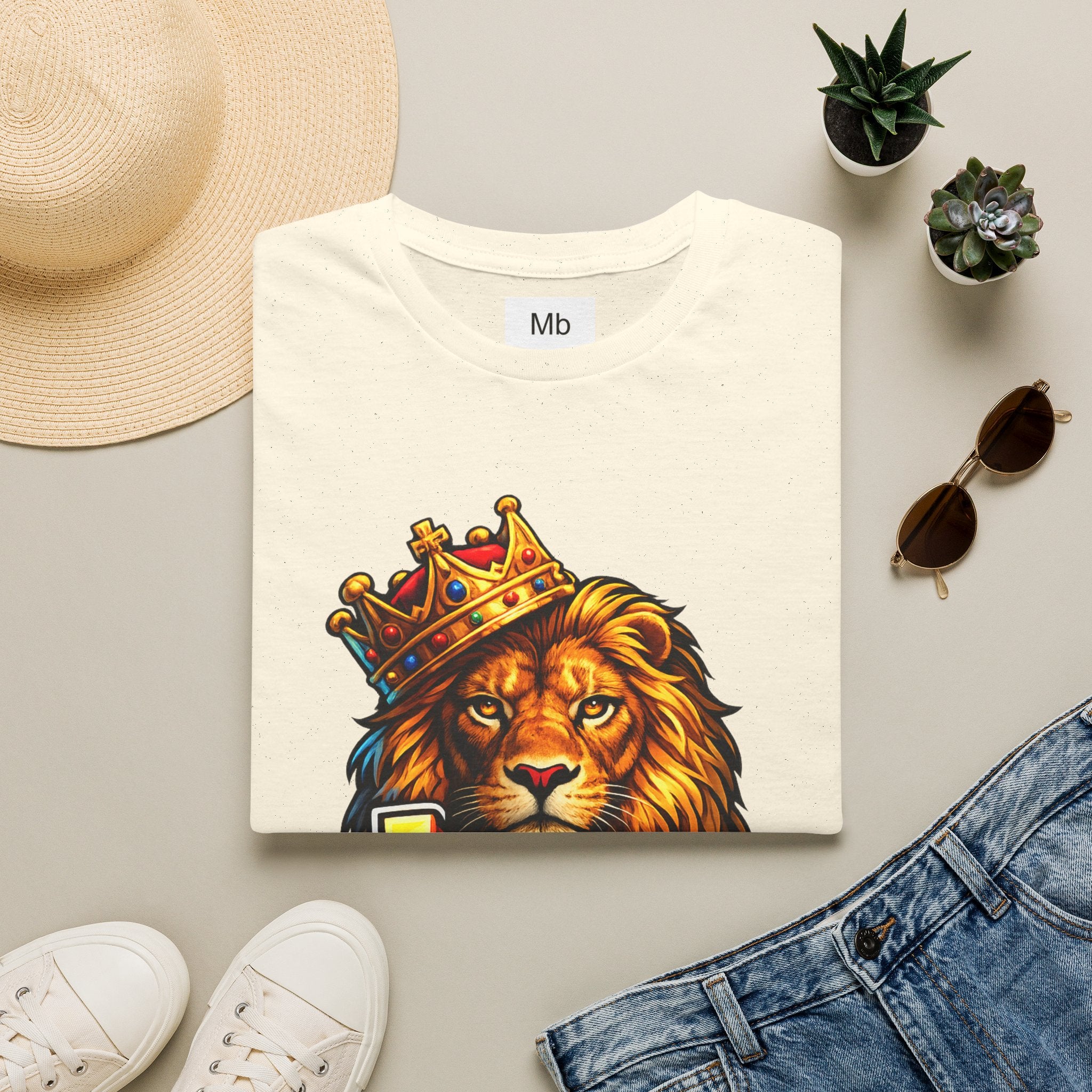 Leo King Graphic T-Shirt | Zodiac Lion Crown Tee