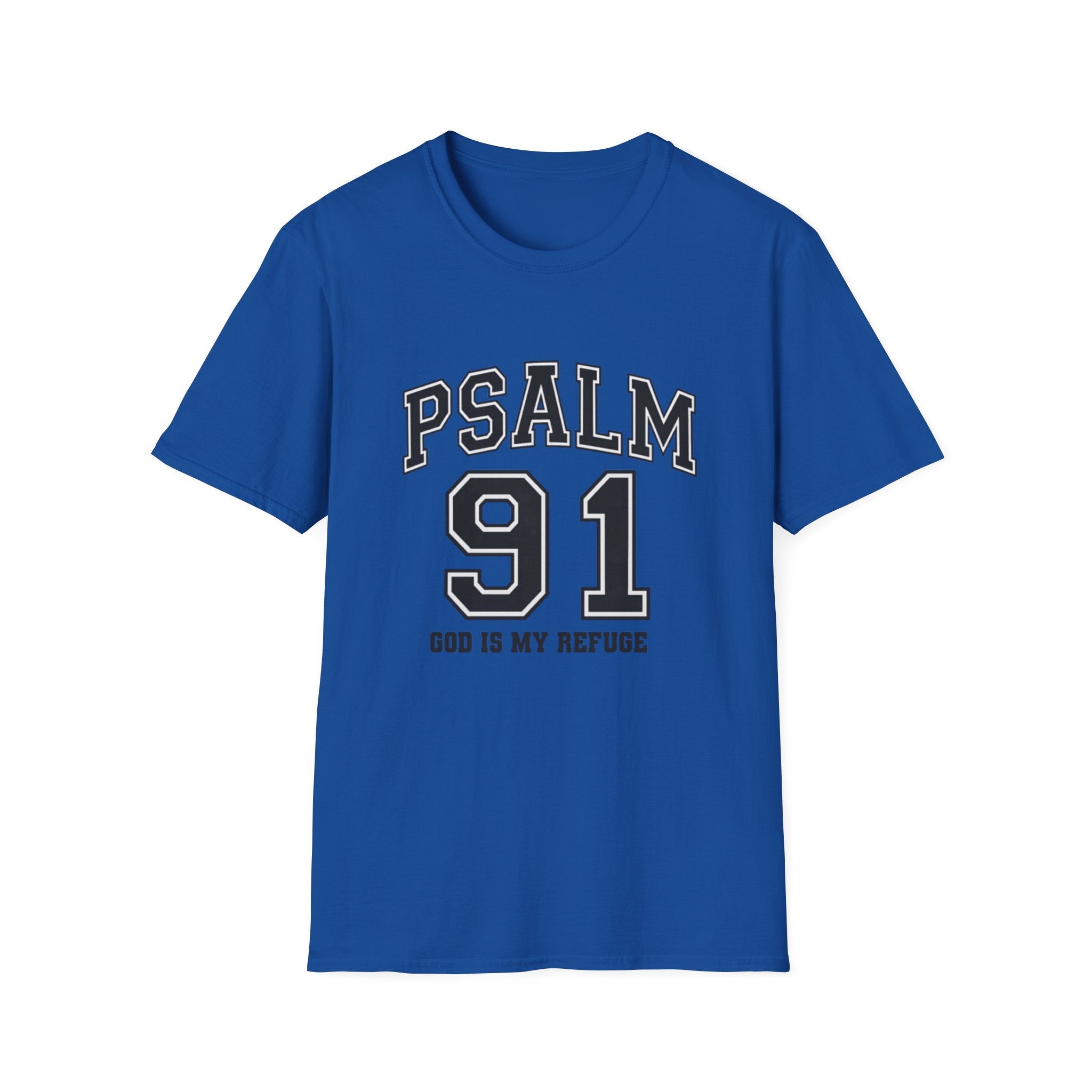 Psalm 91 T‑Shirt — God Is My Refuge Athletic Christian Tee