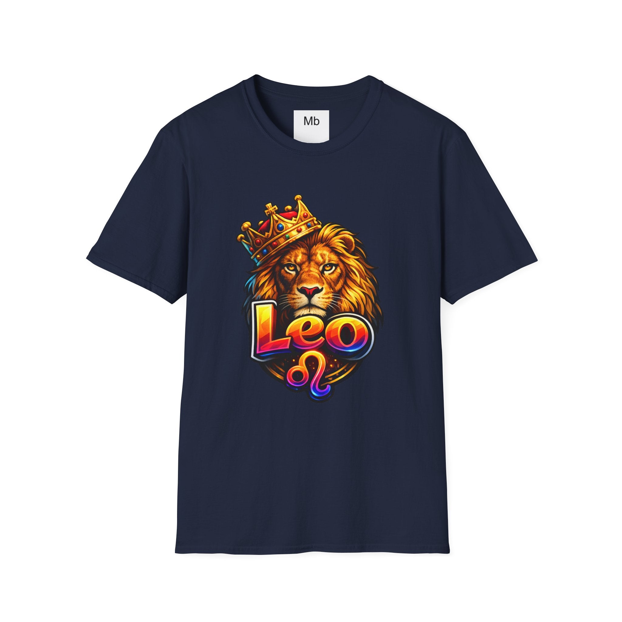 Leo King Graphic T-Shirt | Zodiac Lion Crown Tee