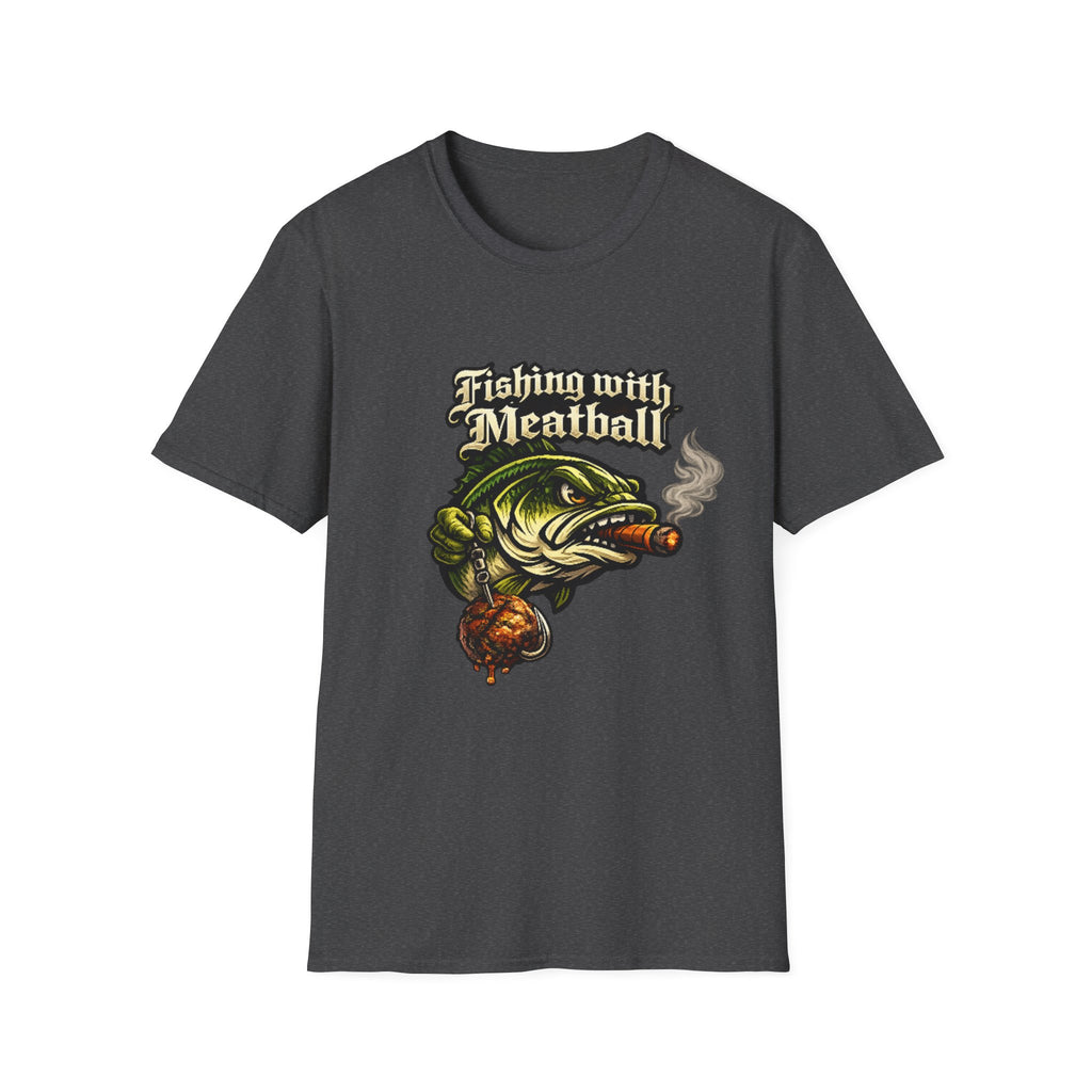 Title: Fishing with Meatball Graphic Tee