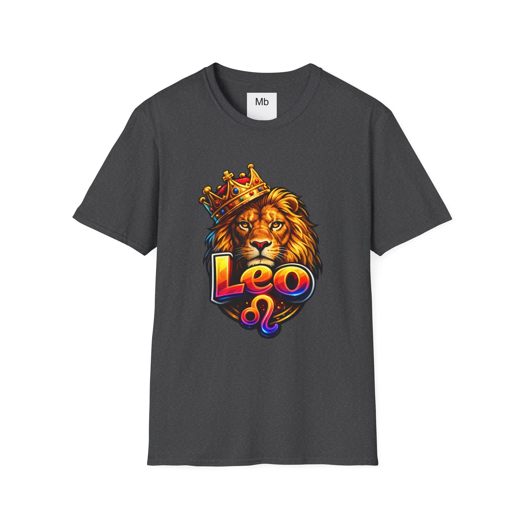 Leo King Graphic T-Shirt | Zodiac Lion Crown Tee
