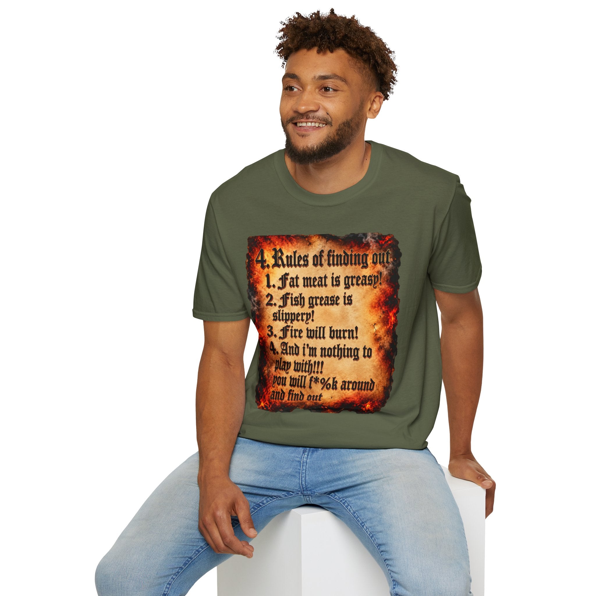 4 Rules of Finding Out Graphic T-Shirt
