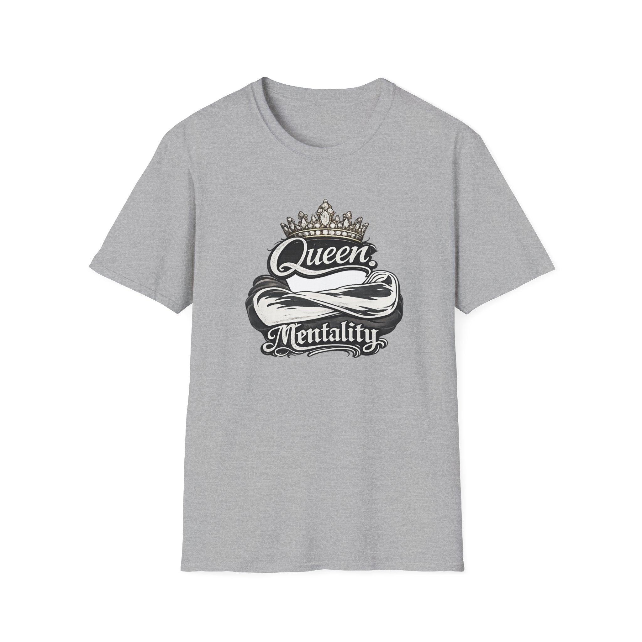 Queen Mentality T-Shirt – Crown Graphic Tee for Confident Women