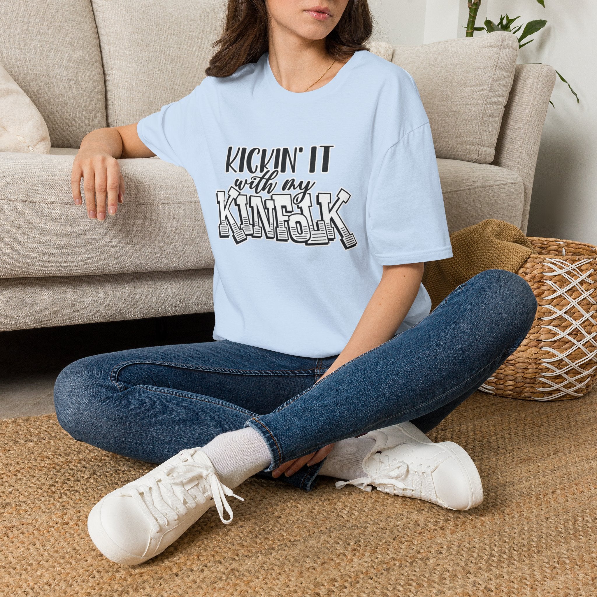 Kinfolk Family T-Shirt — "Kickin It With My Kinfolk"