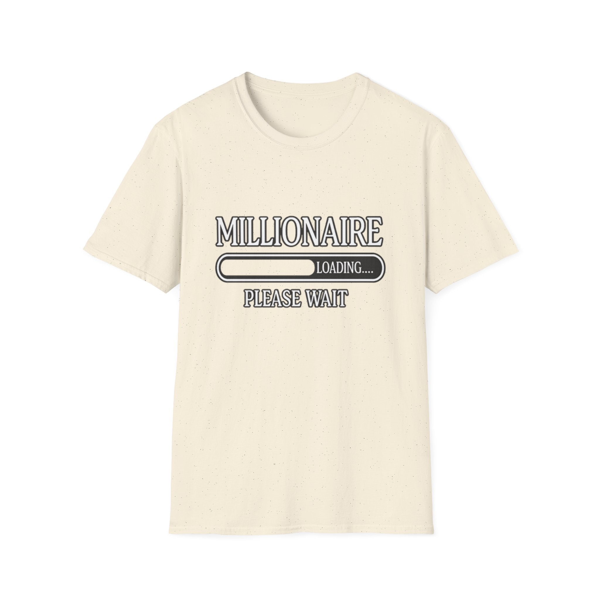 Millionaire Loading T-Shirt — Funny Wealth Progress Tee
