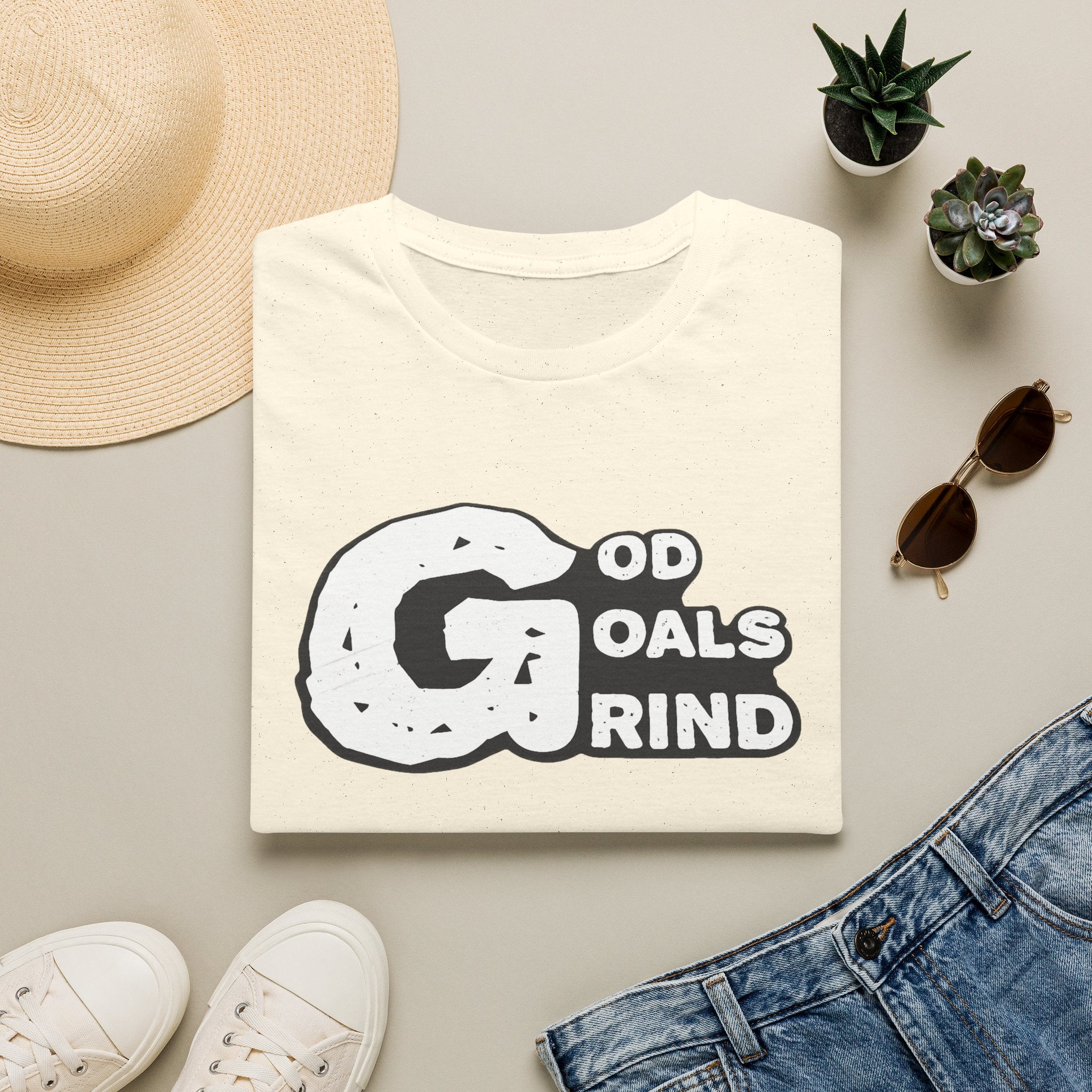 God, Goals, Grind Graphic T-Shirt